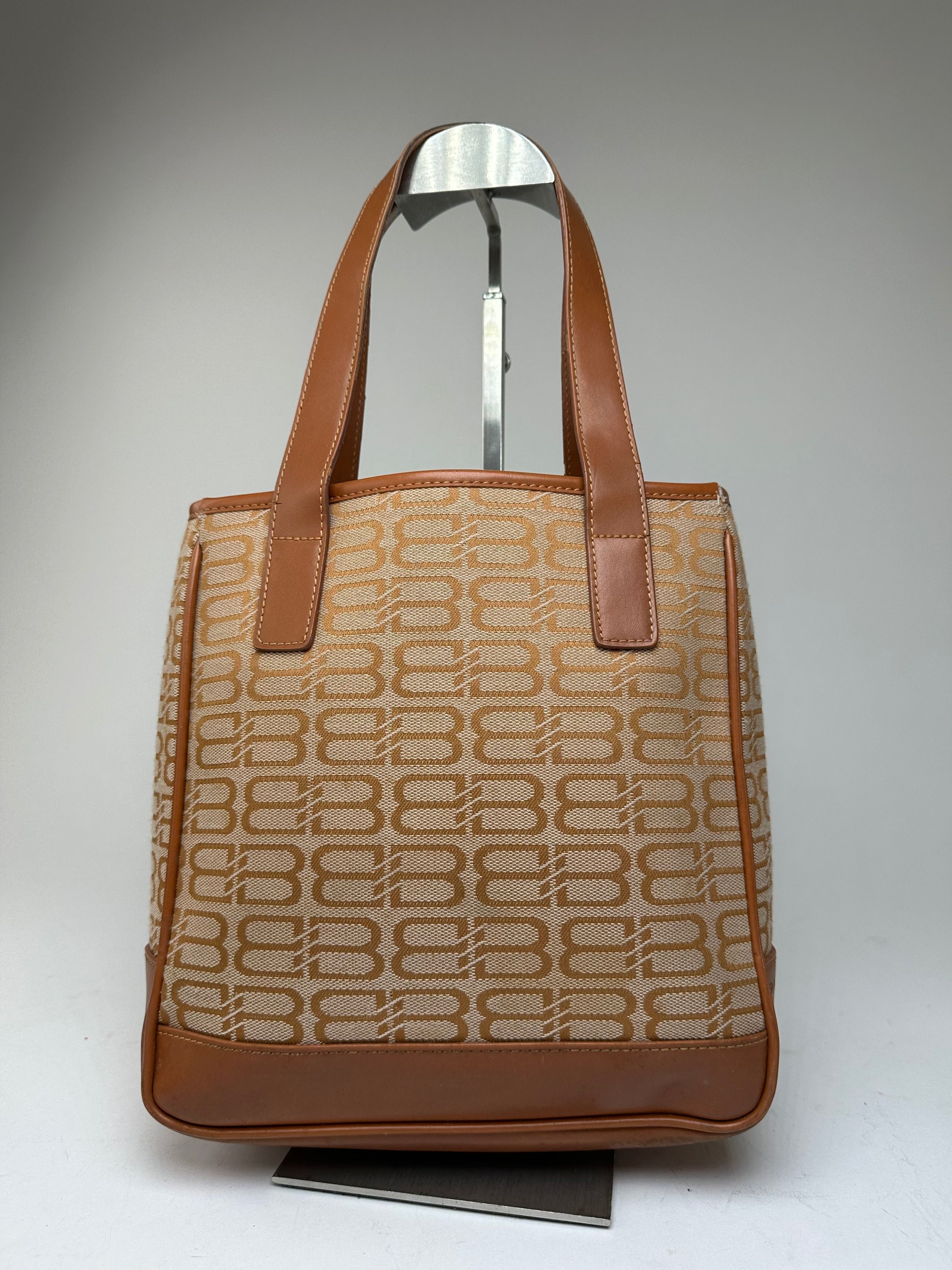 Balenciaga Vintage BB Monogram Handbag Beige Orange-Brown Size ONE SIZE - 2 Thumbnail