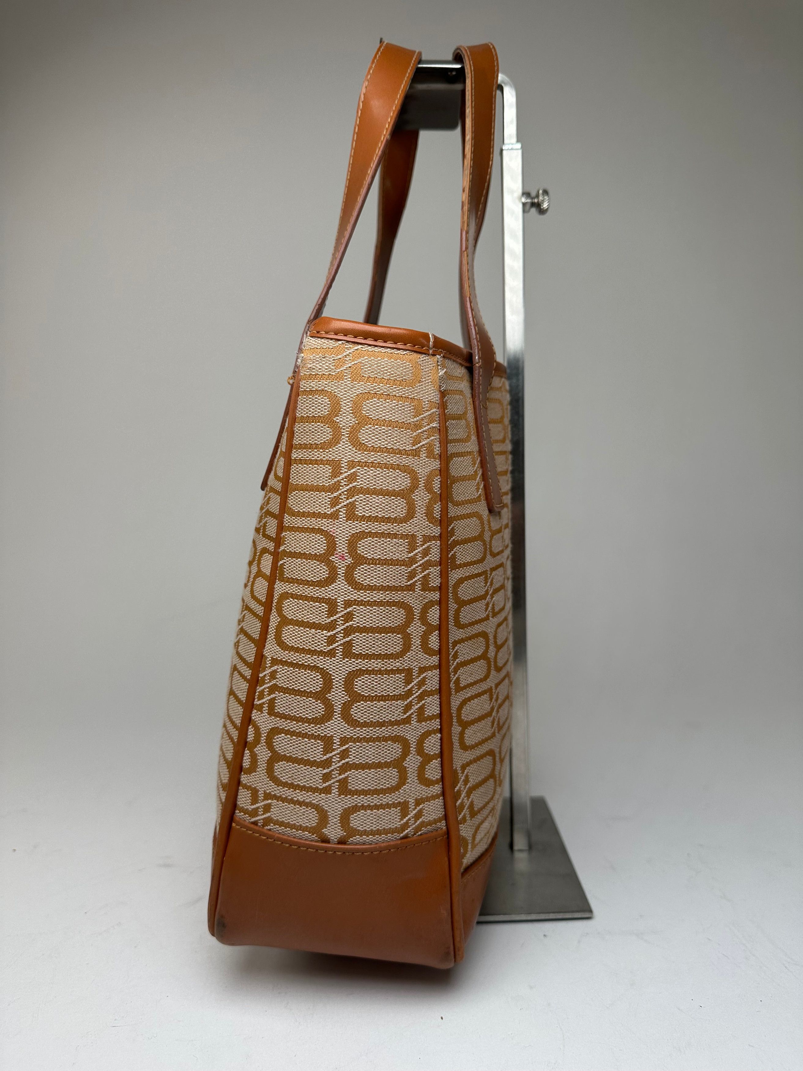 Balenciaga Vintage BB Monogram Handbag Beige Orange-Brown Size ONE SIZE - 5 Thumbnail