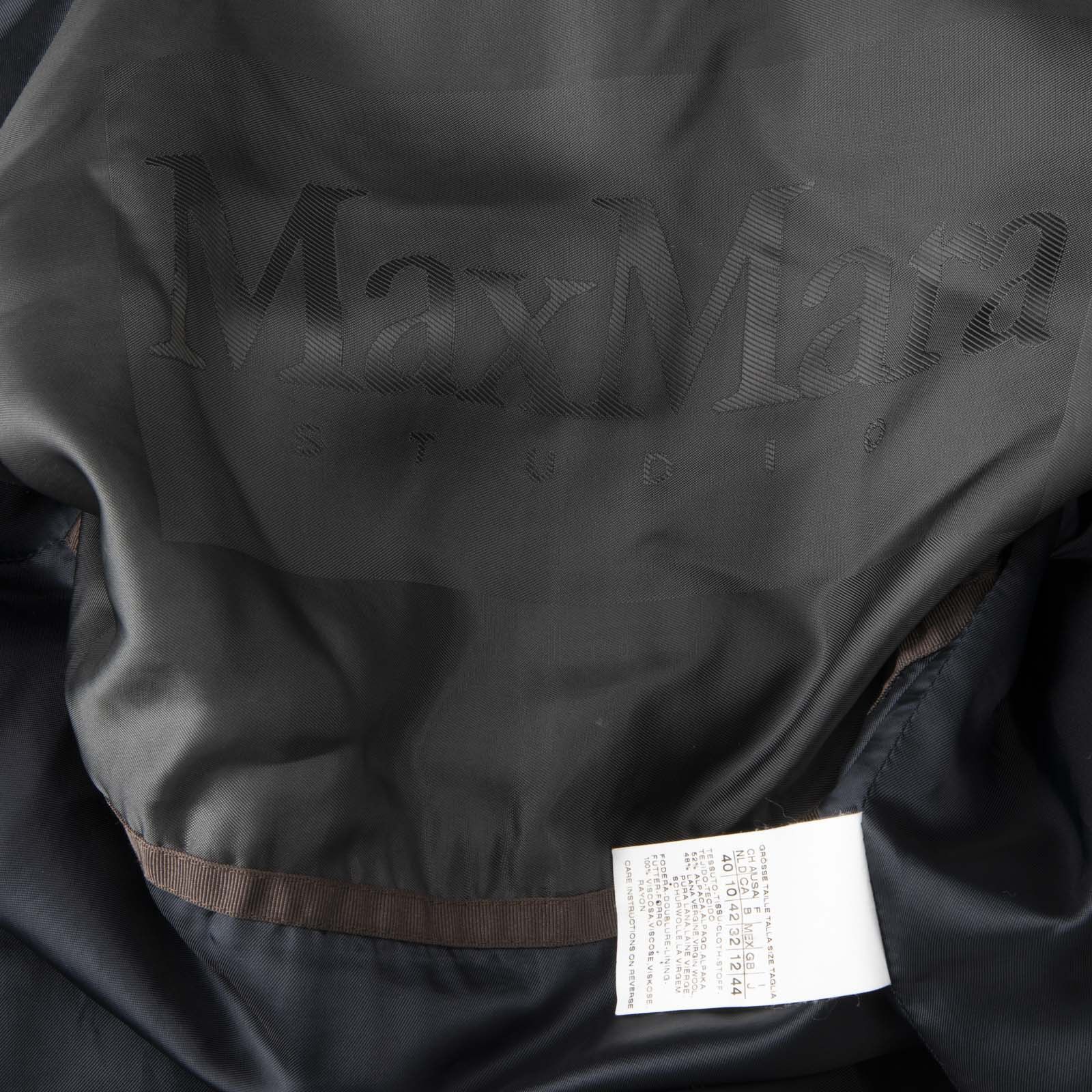 Max Mara Grey Alpaca Wool Coat Size M / US 6-8 / IT 42-44 - 5 Thumbnail