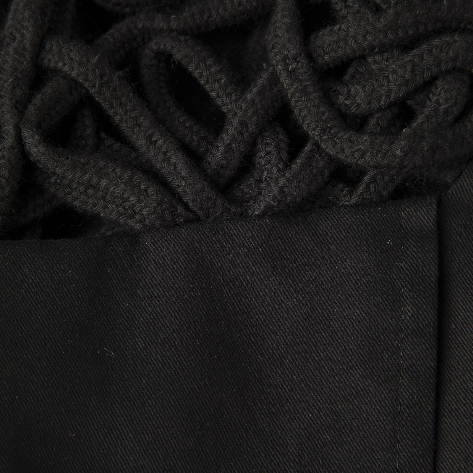 Yohji Yamamoto Black Rope Strap Mini Dress Size S / US 4 / IT 40 - 3 Thumbnail