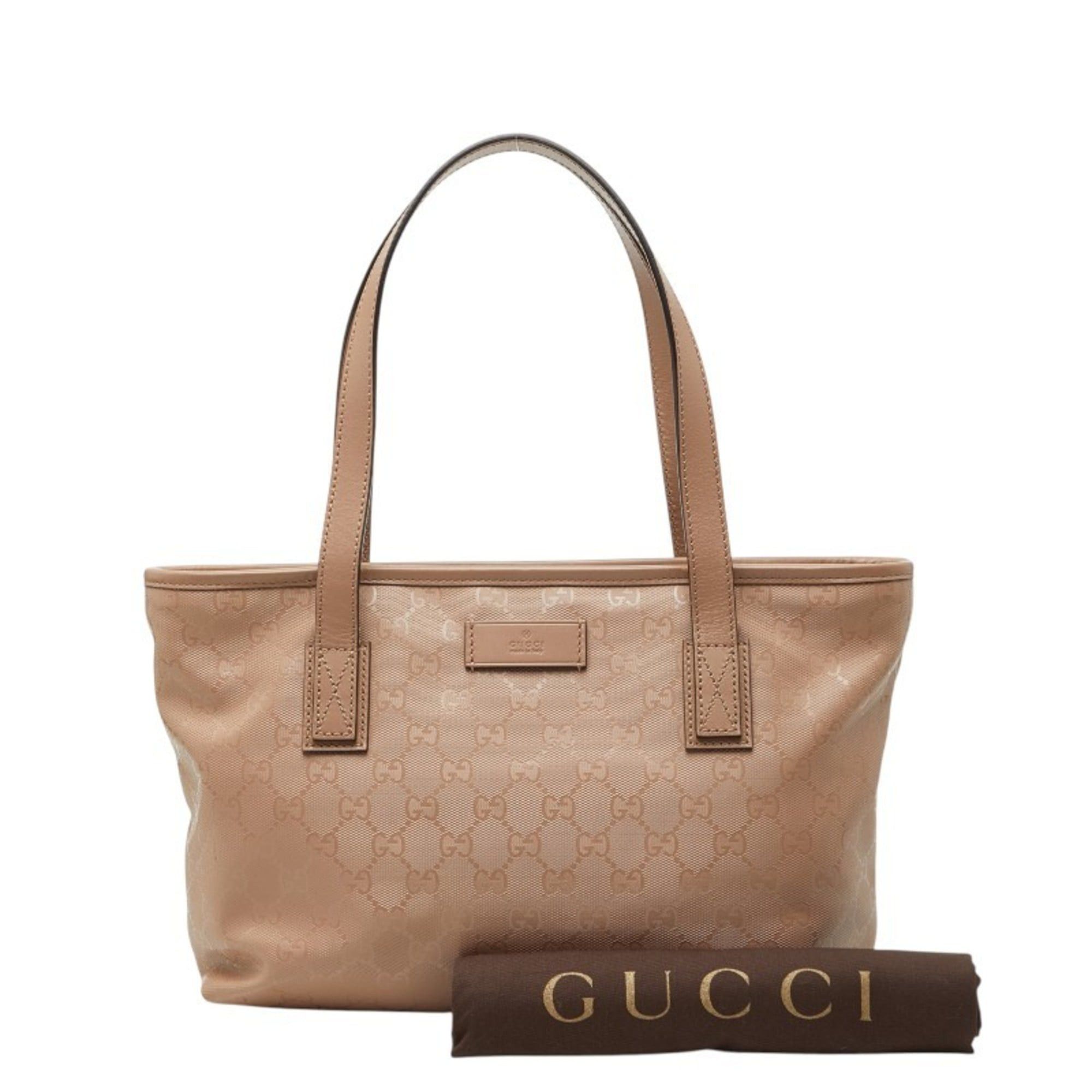 Gucci Gucci GG Imprime Tote Bag, Handbag, Shoulder 211138, Beige Calf Leather, Women's, GUCCI Size ONE SIZE - 16 Thumbnail