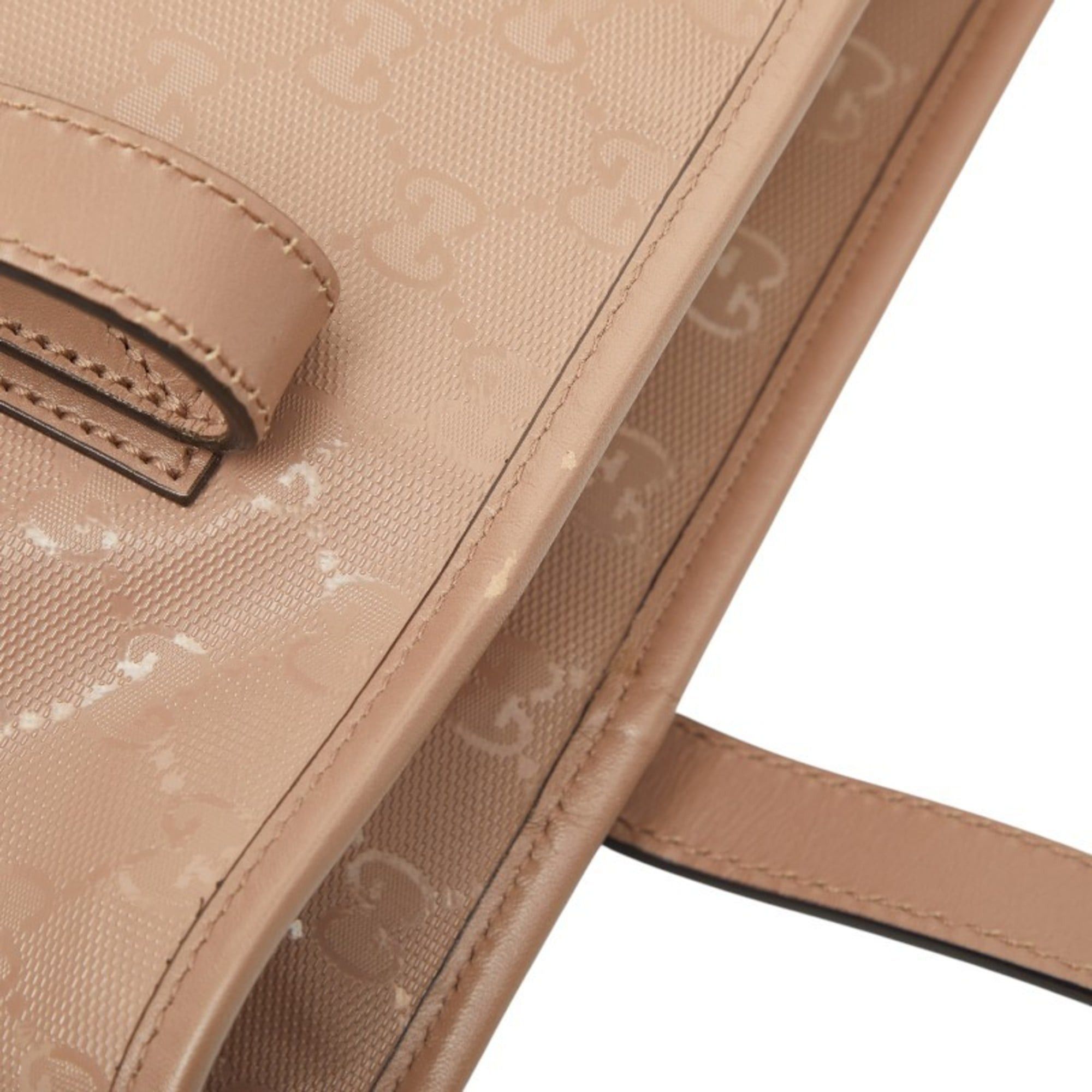 Gucci Gucci GG Imprime Tote Bag, Handbag, Shoulder 211138, Beige Calf Leather, Women's, GUCCI Size ONE SIZE - 10 Thumbnail