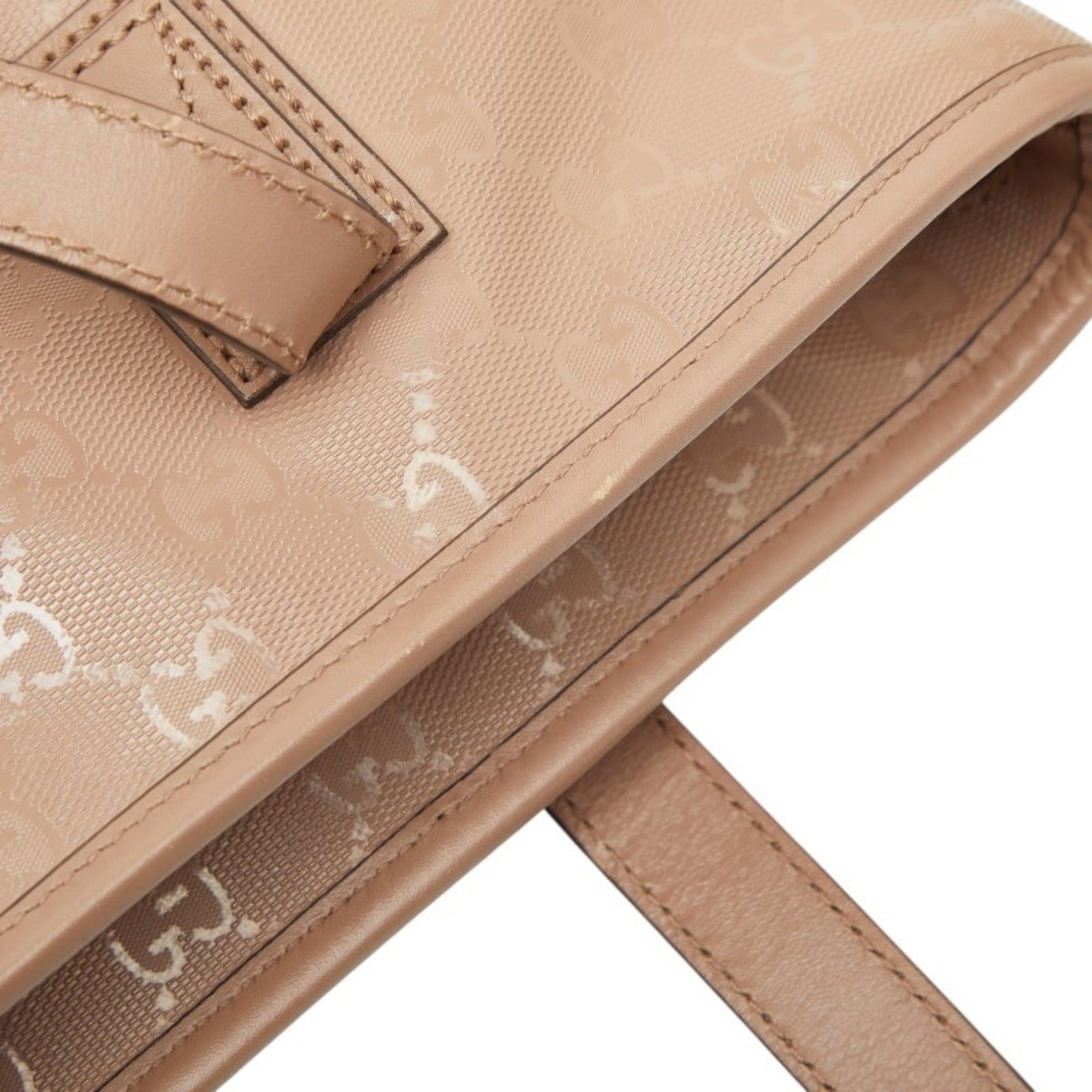 Gucci Gucci GG Imprime Tote Bag, Handbag, Shoulder 211138, Beige Calf Leather, Women's, GUCCI Size ONE SIZE - 11 Thumbnail
