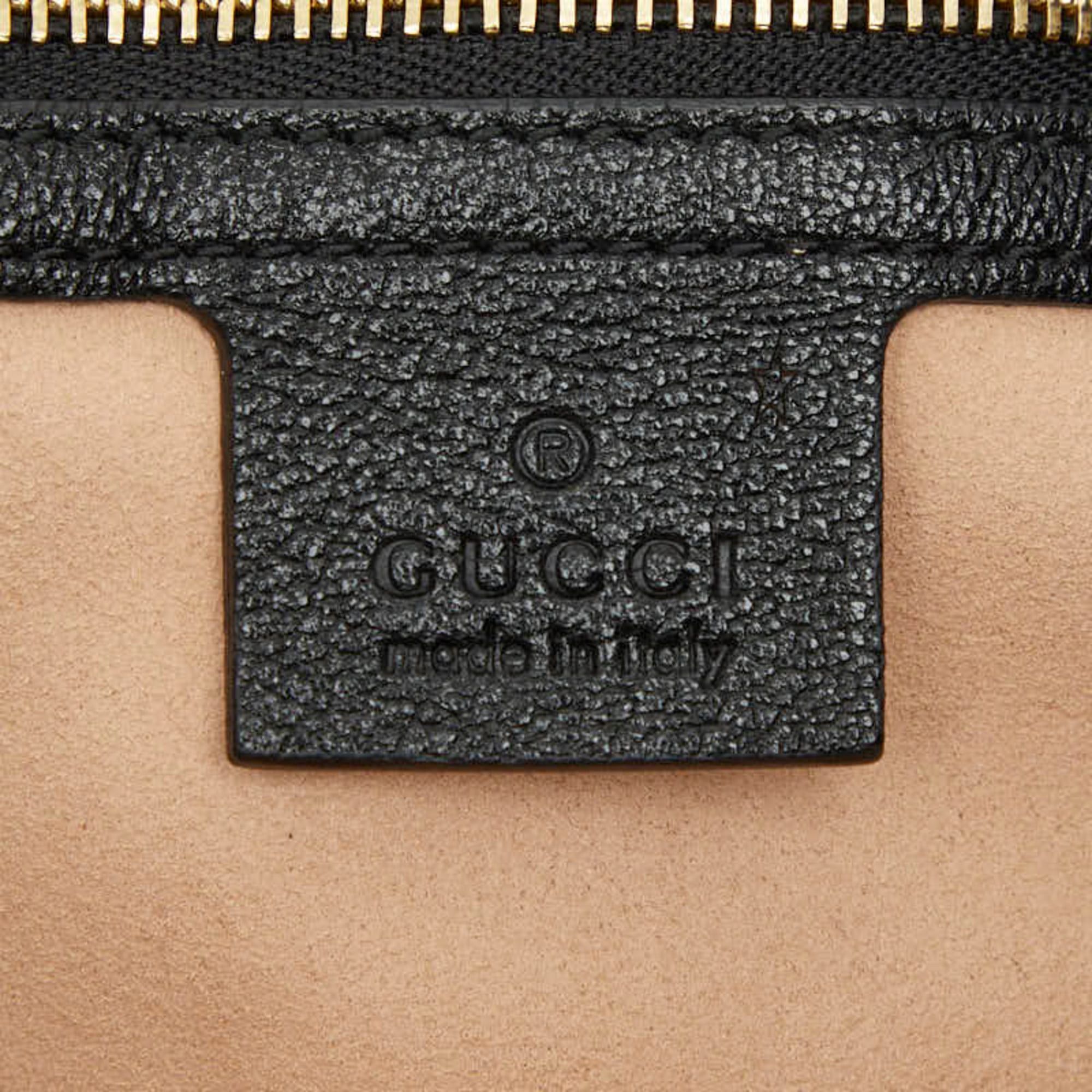 Gucci Gucci Horsebit 1955 Shoulder Bag, Drawstring, 602089, Black Leather, Women's, GUCCI Size ONE SIZE - 7 Thumbnail