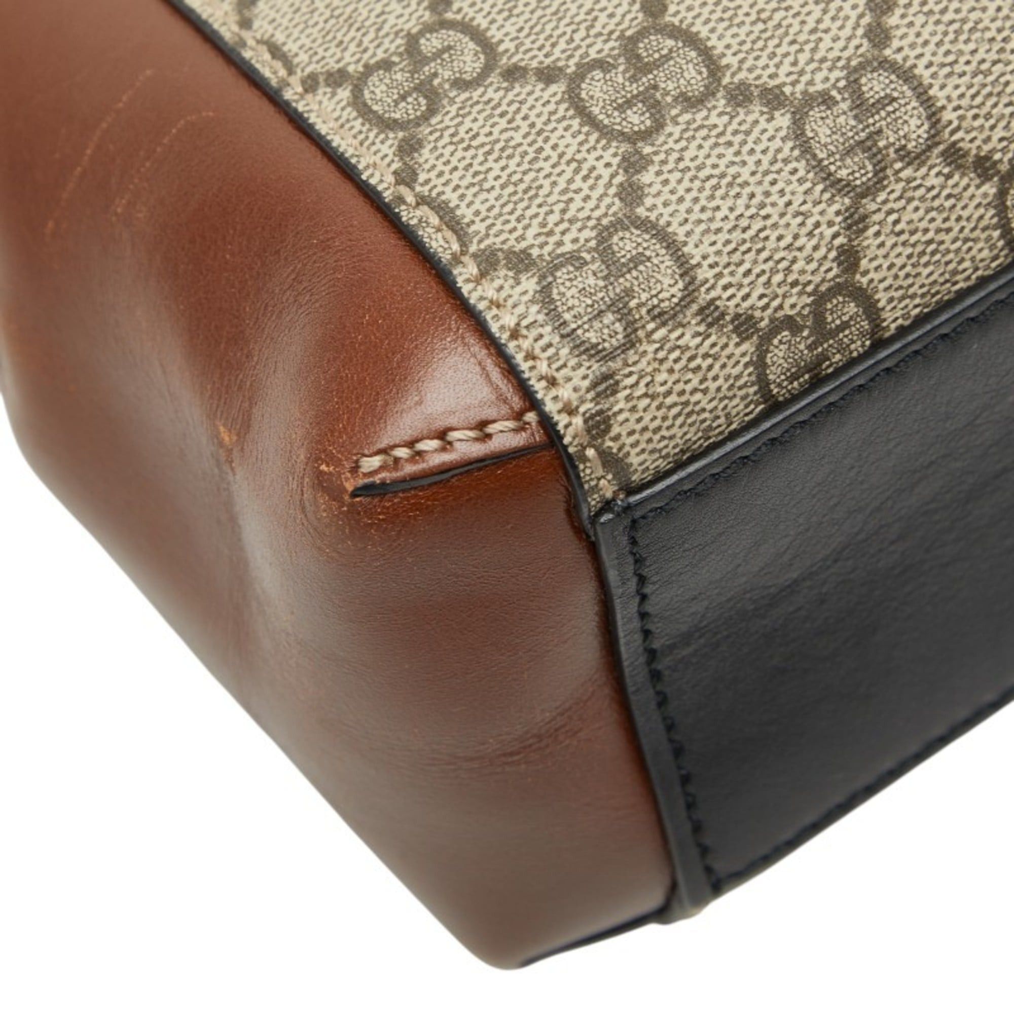 Gucci Gucci GG Supreme Padlock Backpack 498194 Beige Multicolor Leather Women's GUCCI Size ONE SIZE - 5 Thumbnail