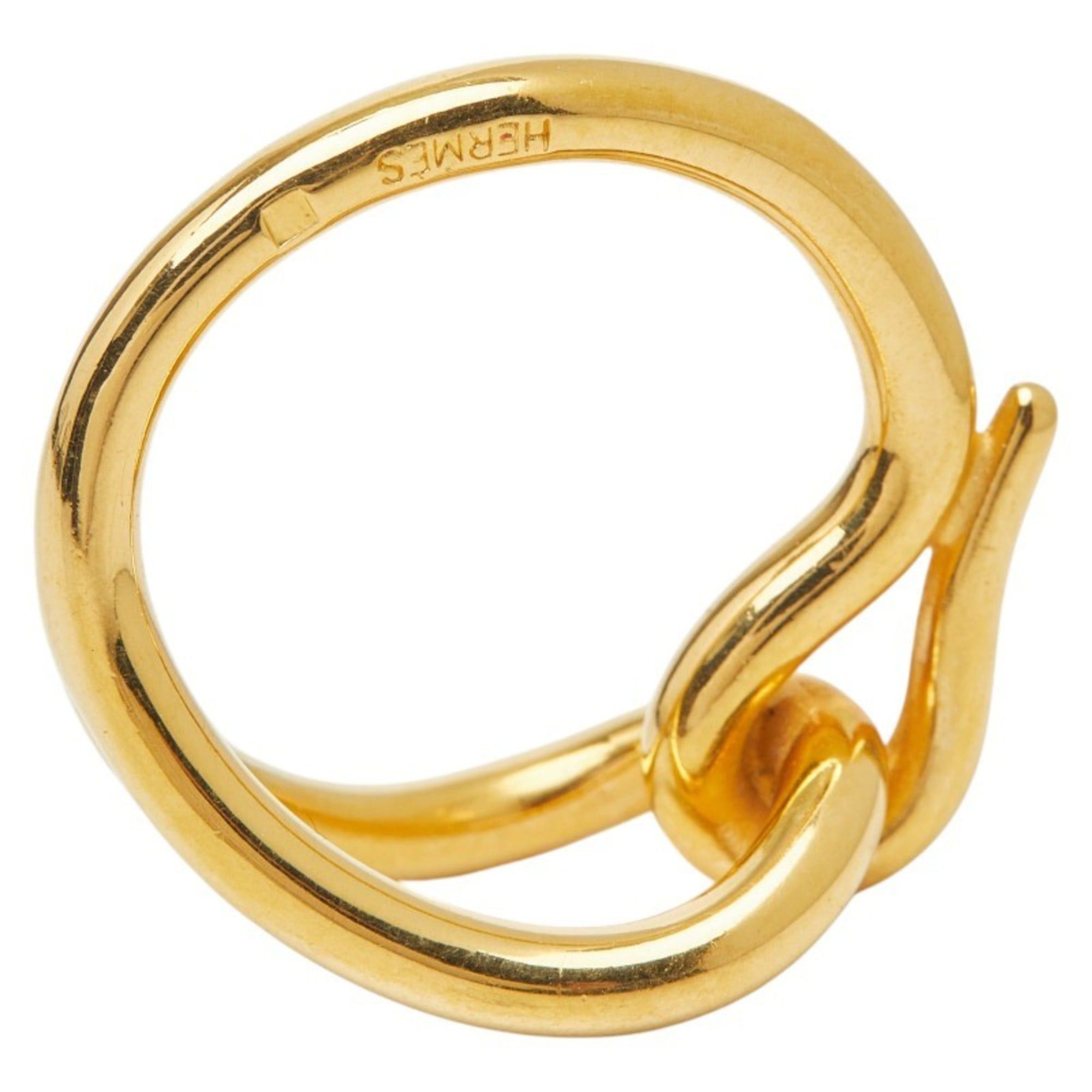 Hermes Hermes Jumbo Scarf Muffler Ring Gold Plated Women's HERMES Size ONE SIZE - 5 Thumbnail