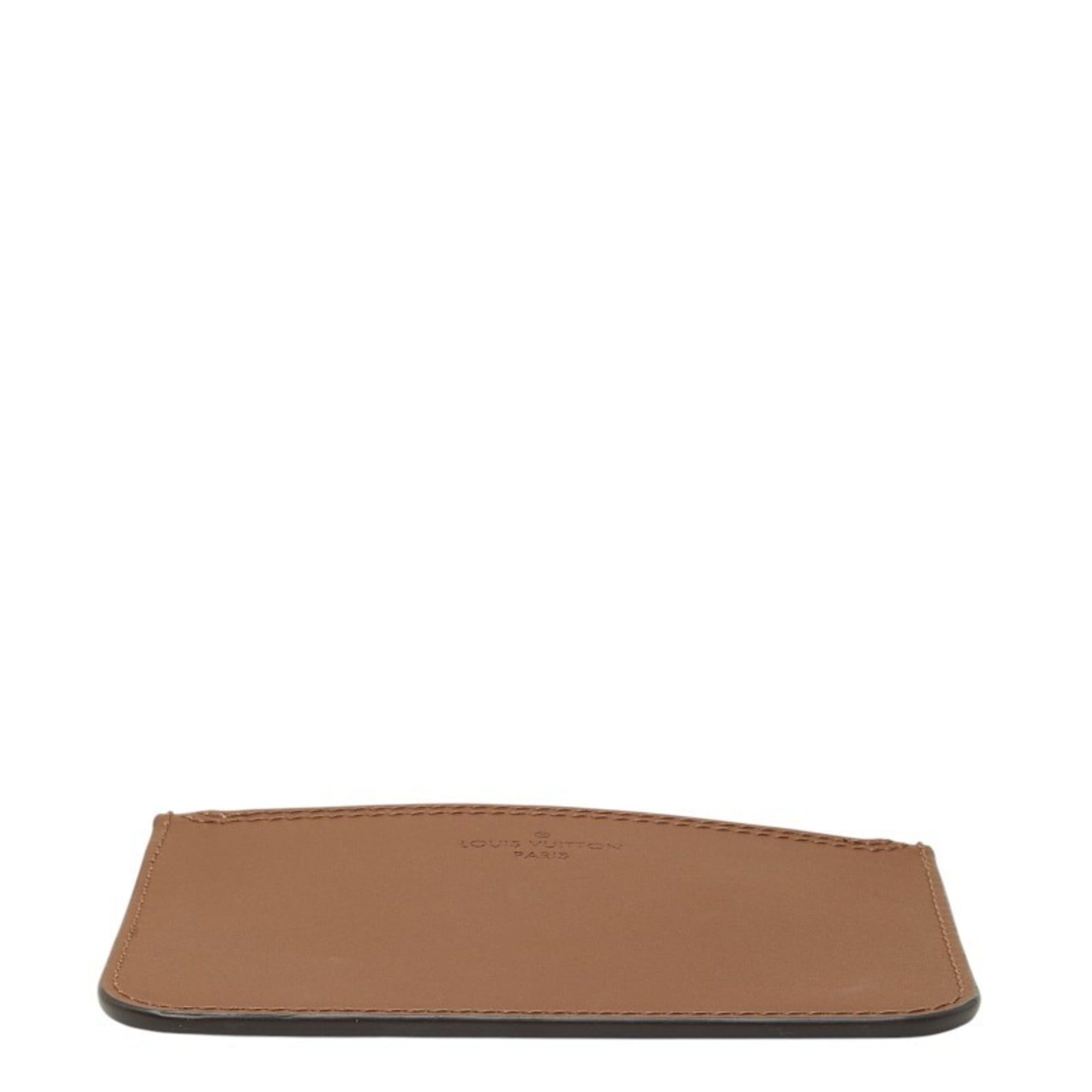 Louis Vuitton Louis Vuitton Mahina Hina Handbag with Pouch, Brown Leather, Women's LOUIS VUITTON Size ONE SIZE - 3 Thumbnail