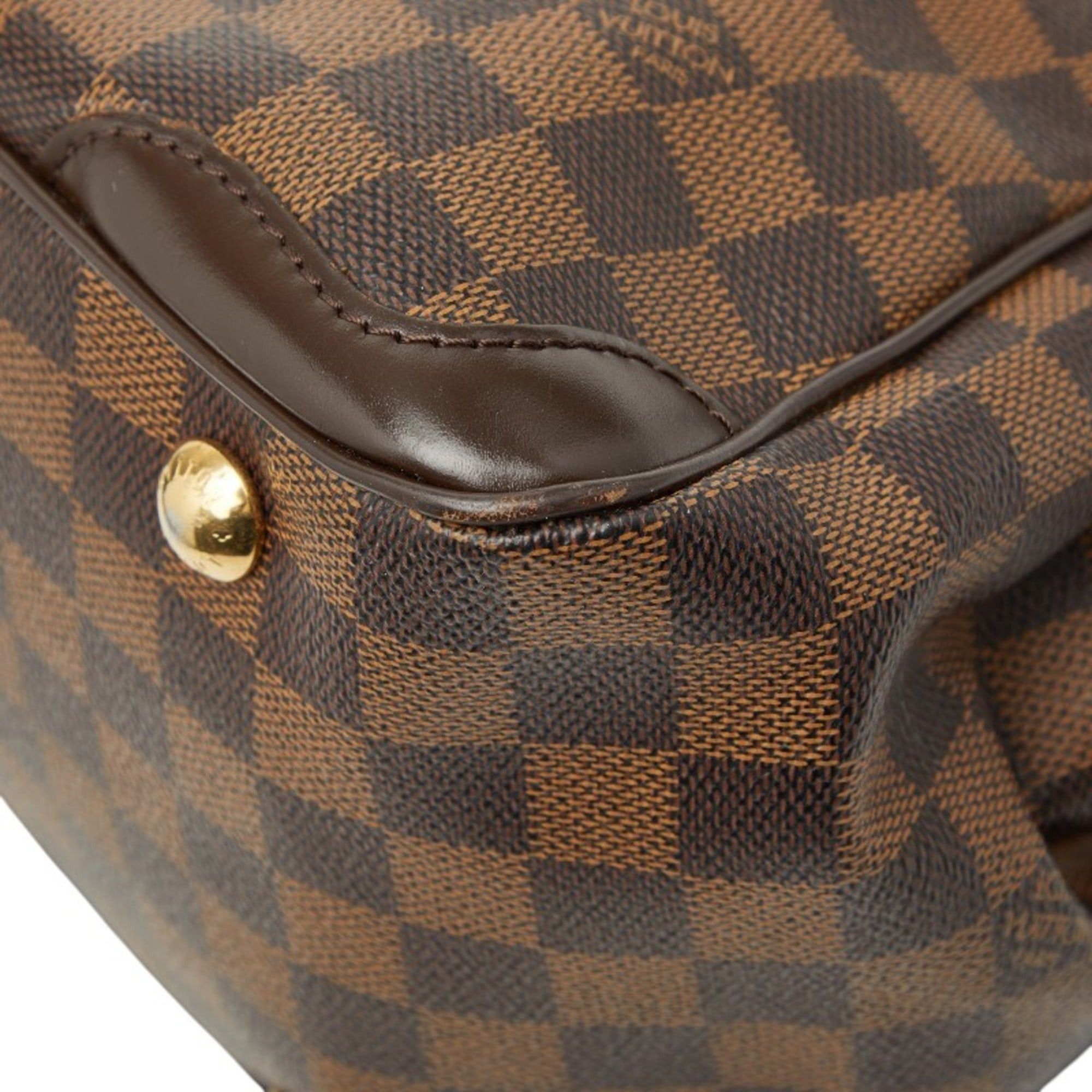 Louis Vuitton Louis Vuitton Damier Verona PM Handbag N41117 Brown Leather Women's LOUIS VUITTON Size ONE SIZE - 4 Thumbnail
