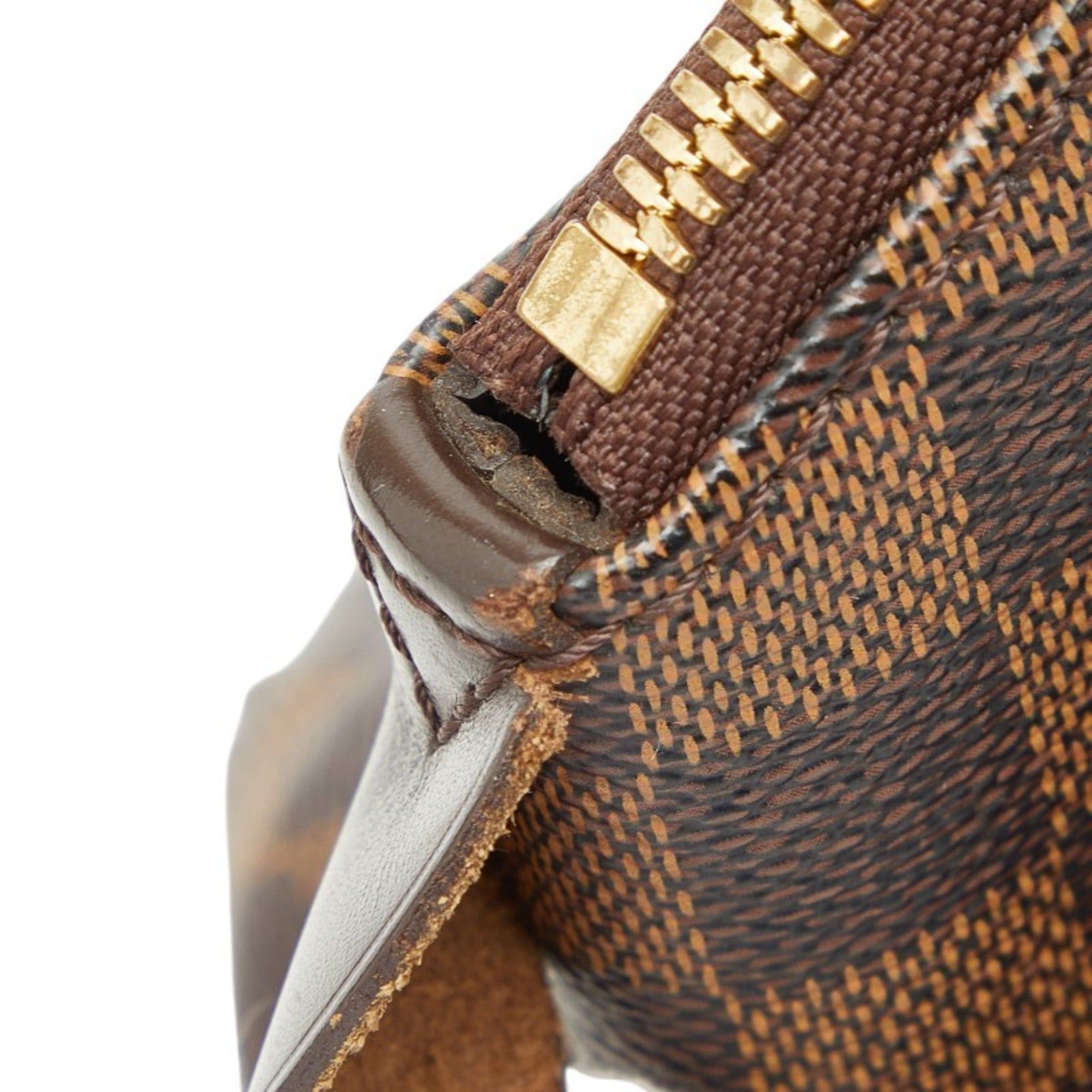 Louis Vuitton Louis Vuitton Damier Verona PM Handbag N41117 Brown Leather Women's LOUIS VUITTON Size ONE SIZE - 8 Thumbnail