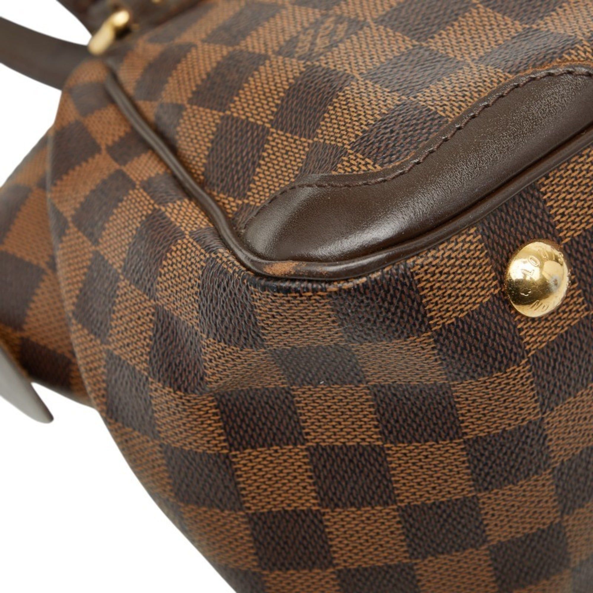 Louis Vuitton Louis Vuitton Damier Verona PM Handbag N41117 Brown Leather Women's LOUIS VUITTON Size ONE SIZE - 7 Thumbnail
