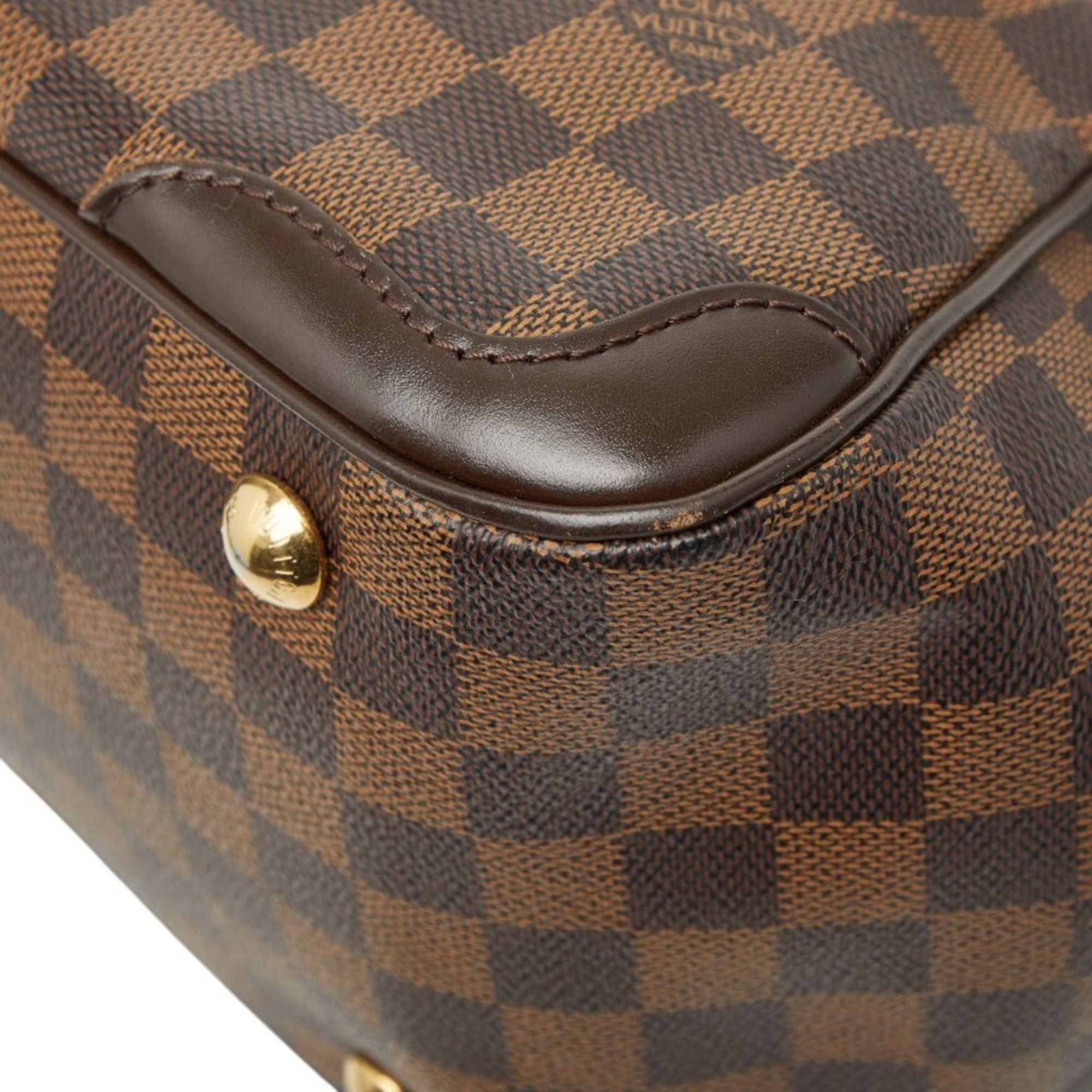 Louis Vuitton Louis Vuitton Damier Verona PM Handbag N41117 Brown Leather Women's LOUIS VUITTON Size ONE SIZE - 6 Thumbnail