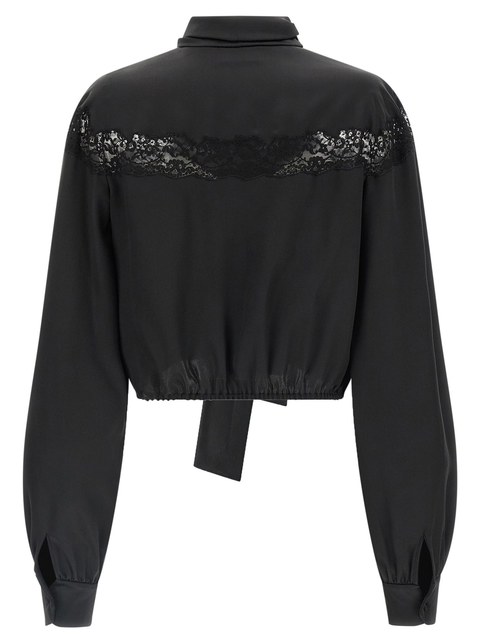 Saint Laurent Paris Lace Silk Shirt Size XS / US 0-2 / IT 36-38 - 2 Thumbnail