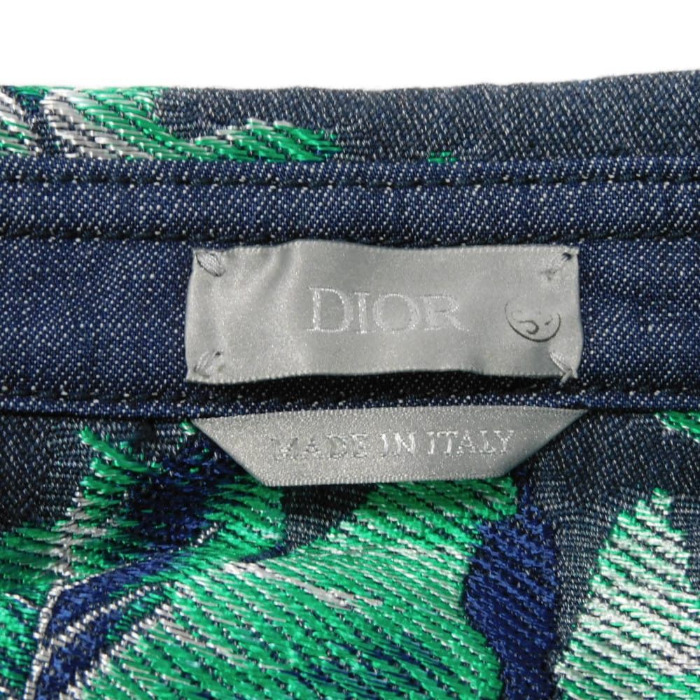 Dior Dior Dior Denim Tears Flora Cotton Acetate Denim Jacket Textile Outerwear 393D592A325X DUTY FREE for USA Size ONE SIZE - 5 Thumbnail
