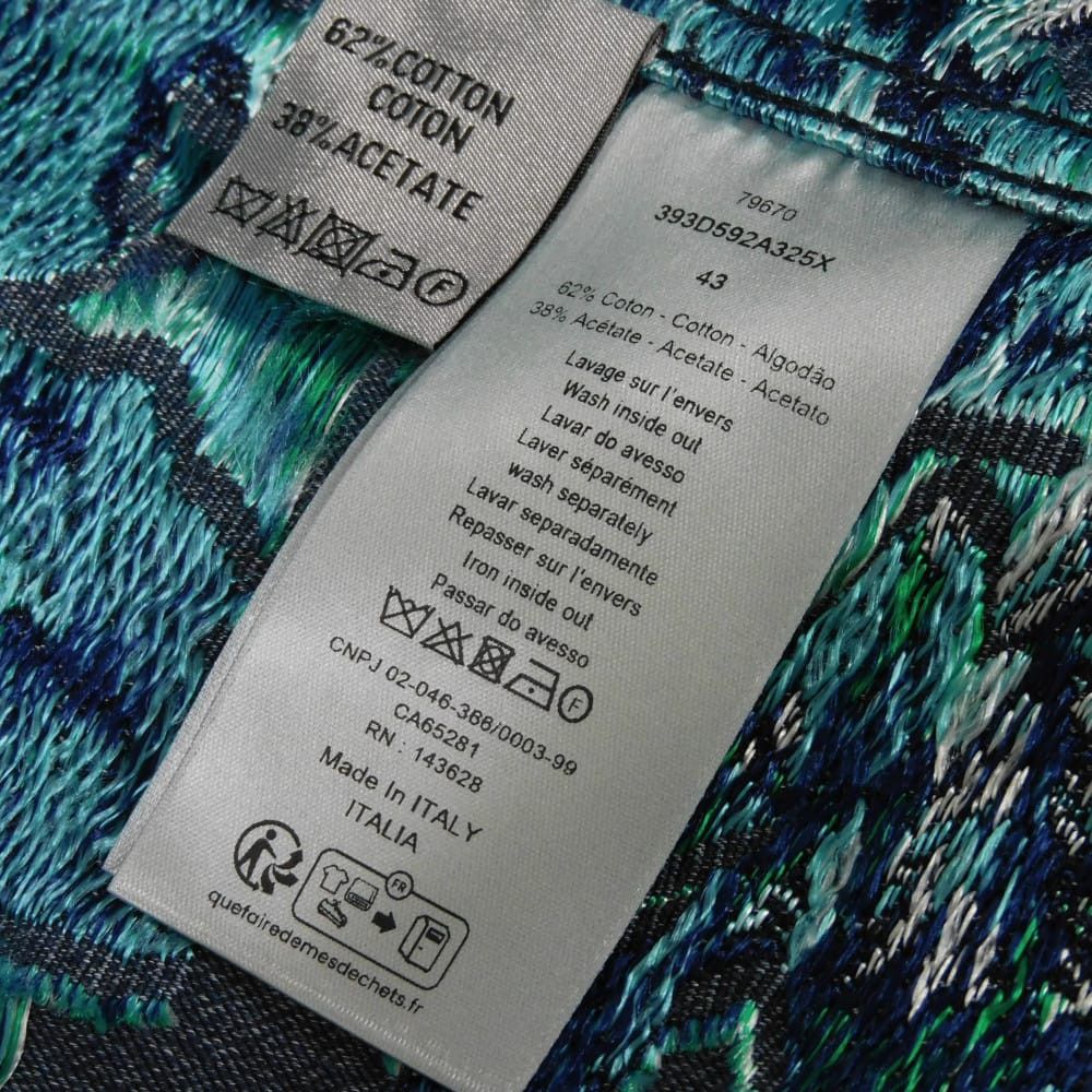 Dior Dior Dior Denim Tears Flora Cotton Acetate Denim Jacket Textile Outerwear 393D592A325X DUTY FREE for USA Size ONE SIZE - 19 Thumbnail