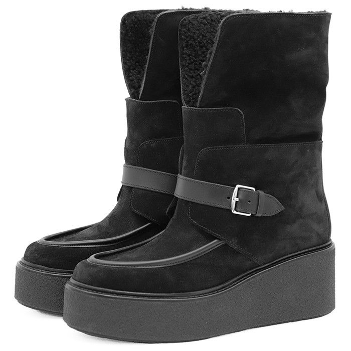 Hermes Hermes Hermes Hemisphere Suede Shearling Boots Leather Shoes DUTY FREE for USA Size ONE SIZE - 9 Thumbnail