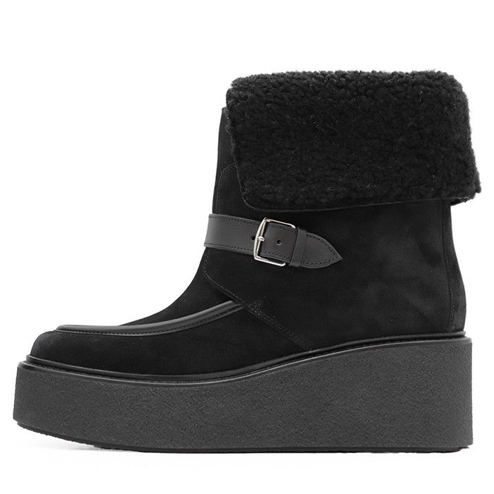 Hermes Hermes Hermes Hemisphere Suede Shearling Boots Leather Shoes DUTY FREE for USA Size ONE SIZE - 4 Thumbnail