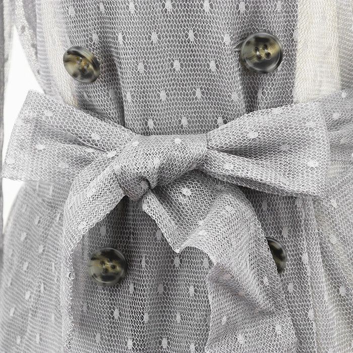Other Other Red Valentino Lace Embroidery Trench Coat Plastic / Synthetic Outerwear DUTY FREE for USA Size ONE SIZE - 4 Thumbnail