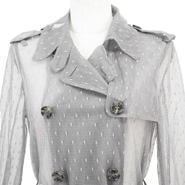 Other Other Red Valentino Lace Embroidery Trench Coat Plastic / Synthetic Outerwear DUTY FREE for USA Size ONE SIZE - 2 Thumbnail