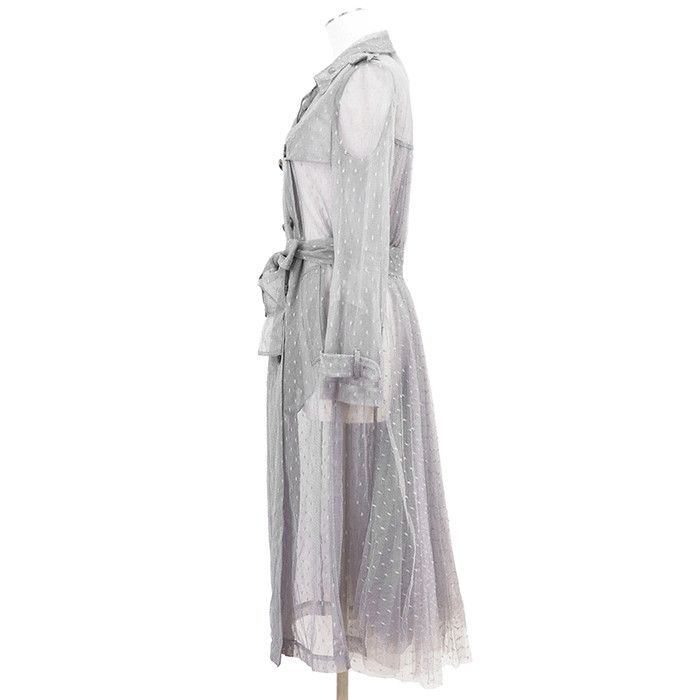 Other Other Red Valentino Lace Embroidery Trench Coat Plastic / Synthetic Outerwear DUTY FREE for USA Size ONE SIZE - 6 Thumbnail