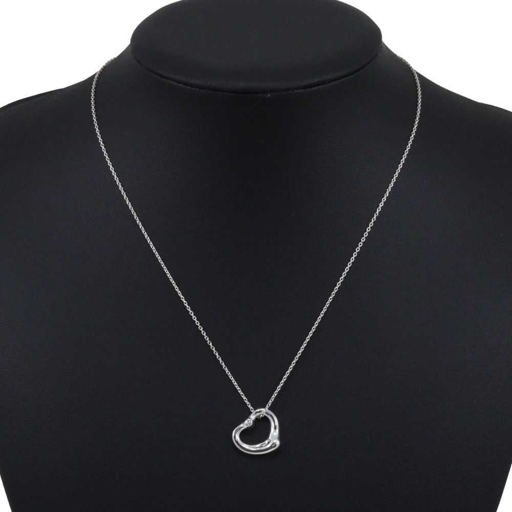 Tiffany & Co. Tiffany & Co. Tiffany & Co. Open Heart Silver925 Diamond Necklace Precious Metal Necklace DUTY FREE for USA Size ONE SIZE - 2 Thumbnail