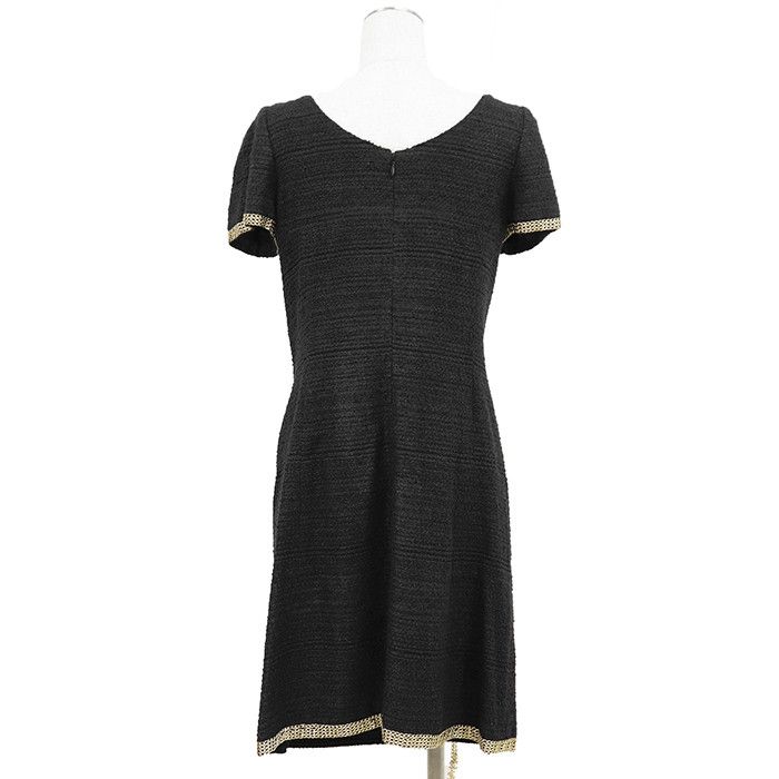 Chanel Chanel Chanel Silk Rayon Wool Dress Textile Dresses 08P P33030 DUTY FREE for USA Size ONE SIZE - 5 Thumbnail