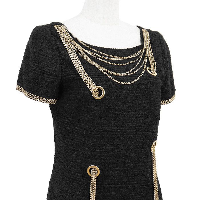 Chanel Chanel Chanel Silk Rayon Wool Dress Textile Dresses 08P P33030 DUTY FREE for USA Size ONE SIZE - 12 Thumbnail