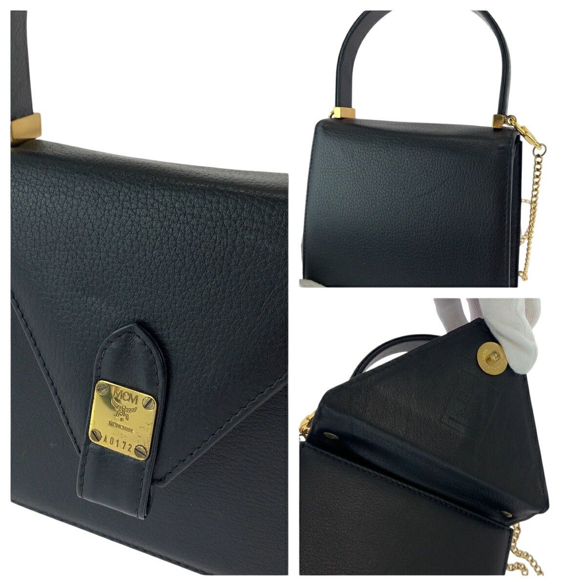 MCM MCM MCM Leather 2way bag Leather Shoulder Bag A0172 DUTY FREE for USA Size ONE SIZE - 5 Thumbnail