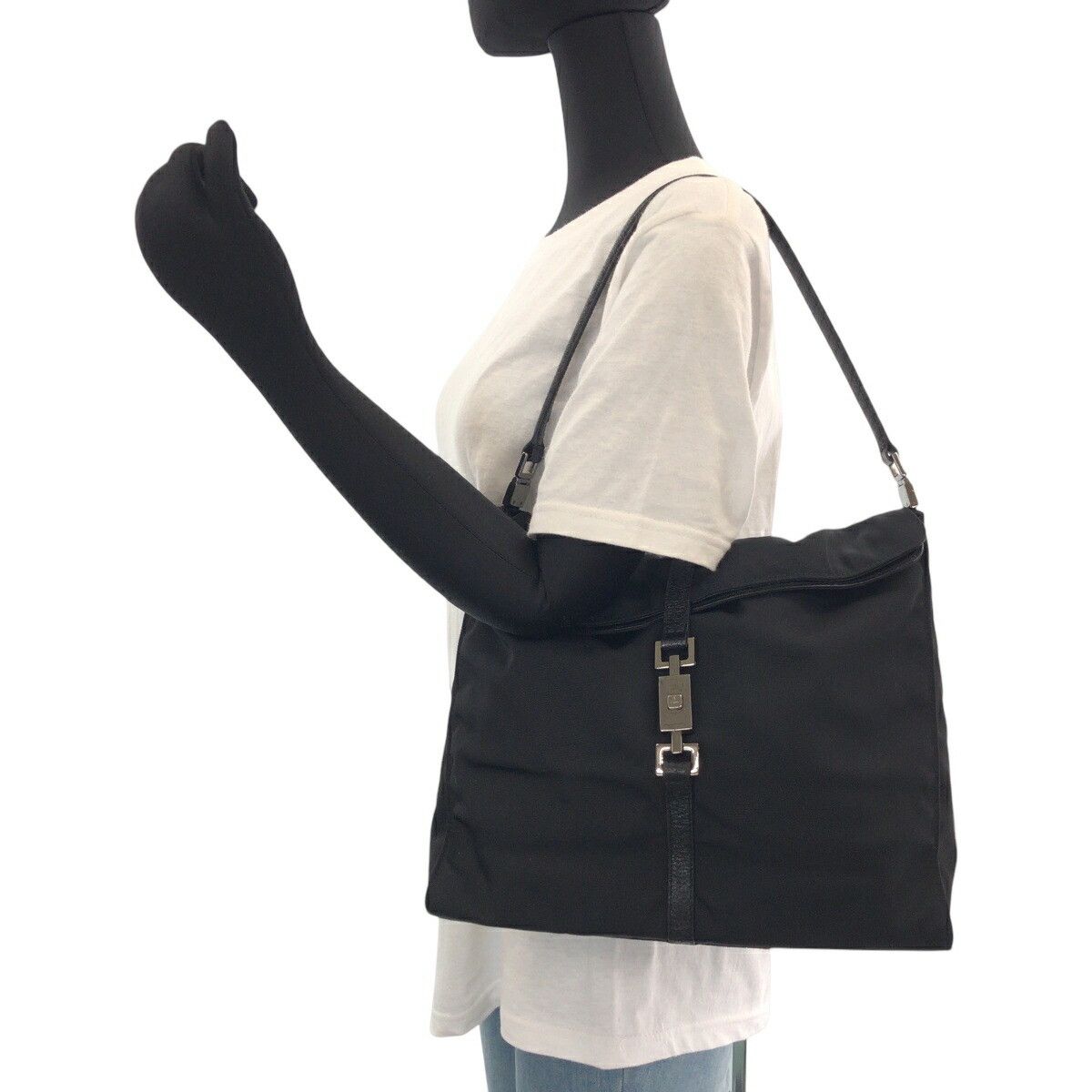 Gucci Gucci Gucci Jackie Nylon Shoulder Bag Textile Shoulder Bag 0013355 DUTY FREE for USA Size ONE SIZE - 7 Thumbnail