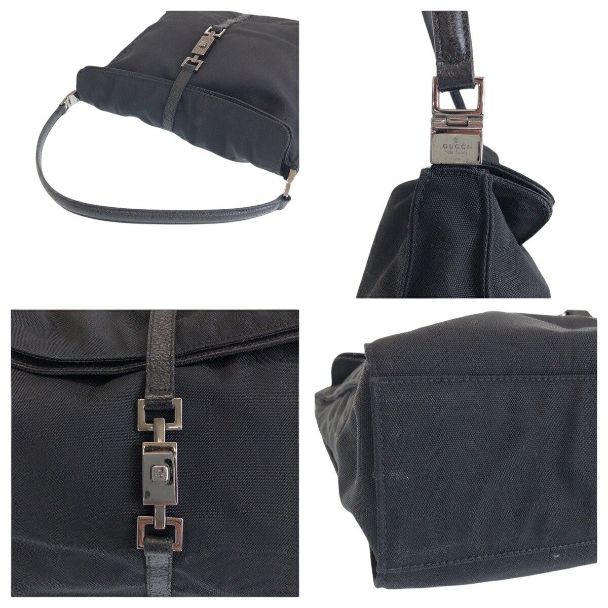 Gucci Gucci Gucci Jackie Nylon Shoulder Bag Textile Shoulder Bag 0013355 DUTY FREE for USA Size ONE SIZE - 5 Thumbnail