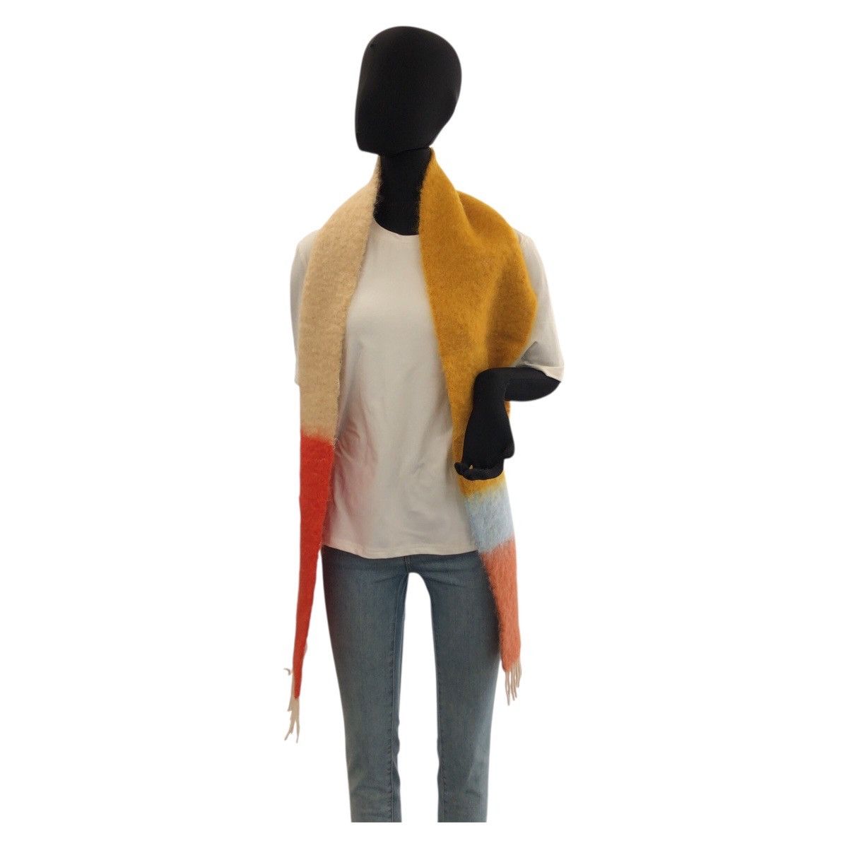 Loewe Loewe Loewe Anagram Wool Mohair Scarf Textile Scarf A-28003861 DUTY FREE for USA Size ONE SIZE - 3 Thumbnail