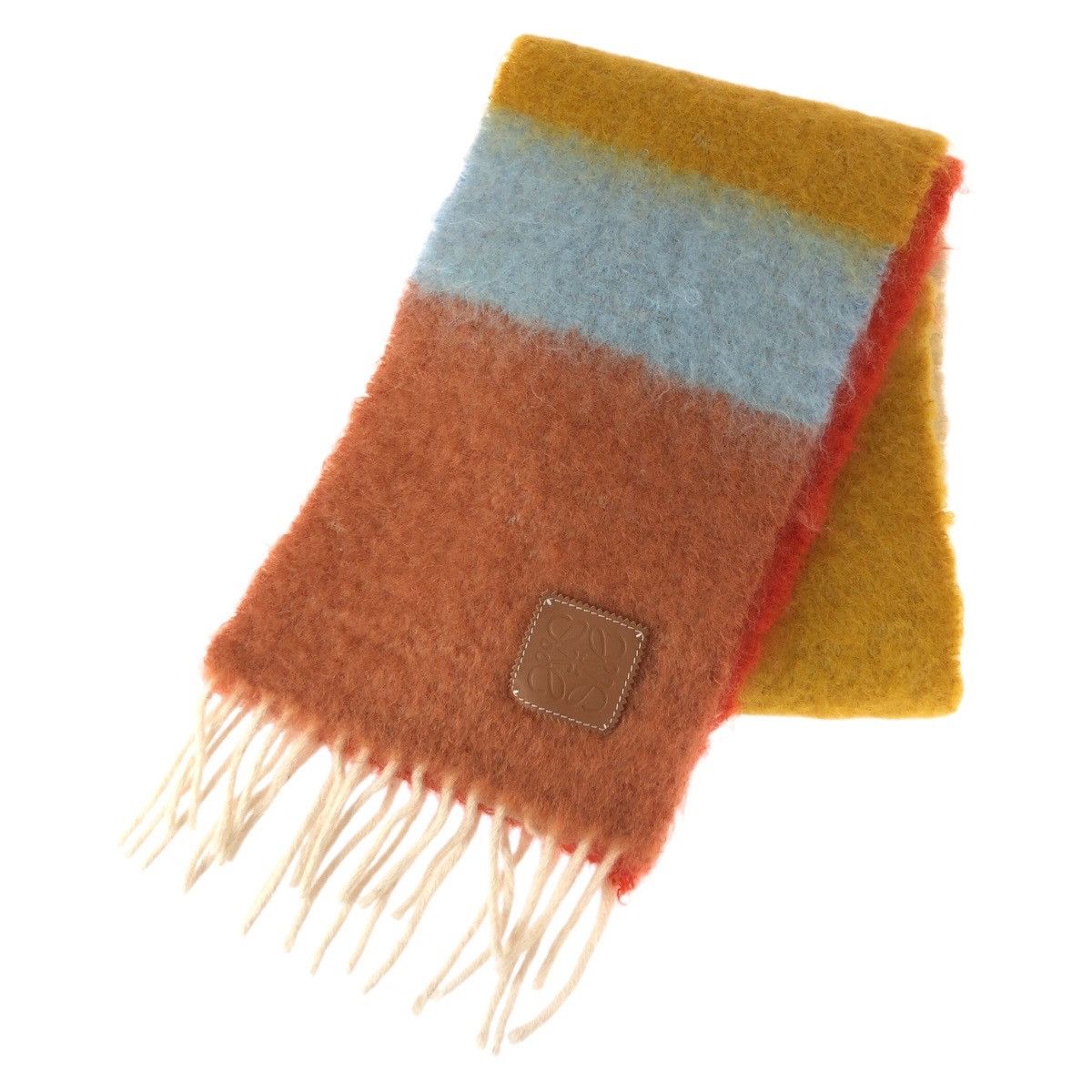 Loewe Loewe Loewe Anagram Wool Mohair Scarf Textile Scarf A-28003861 DUTY FREE for USA Size ONE SIZE - 6 Thumbnail