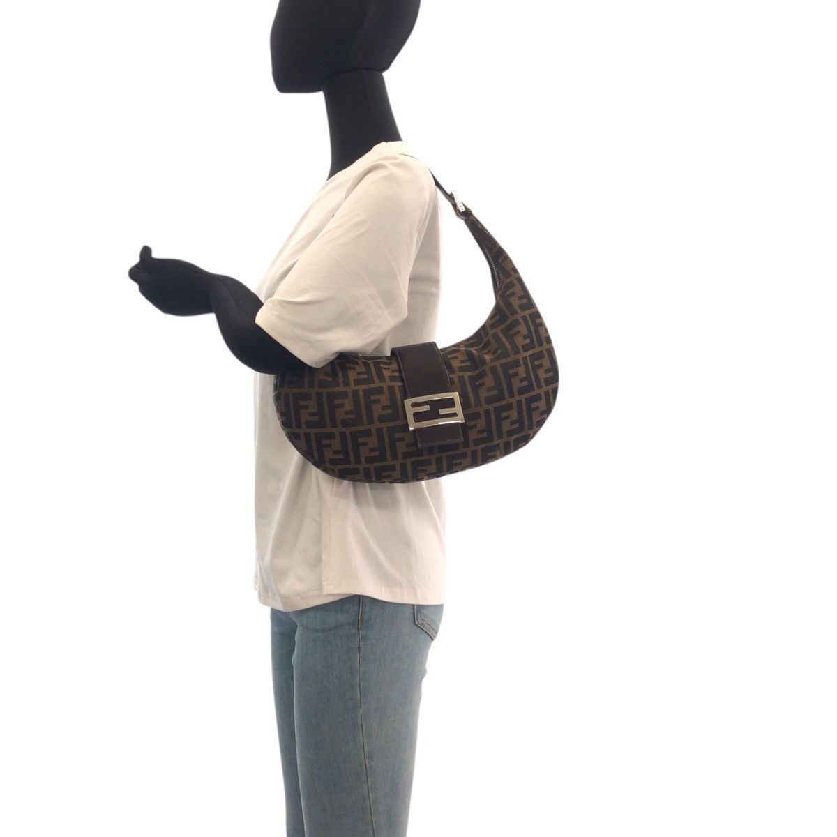 Fendi Fendi Fendi Zucca Canvas Leather 2way Bag Textile Shoulder Bag DUTY FREE for USA Size ONE SIZE - 9 Thumbnail