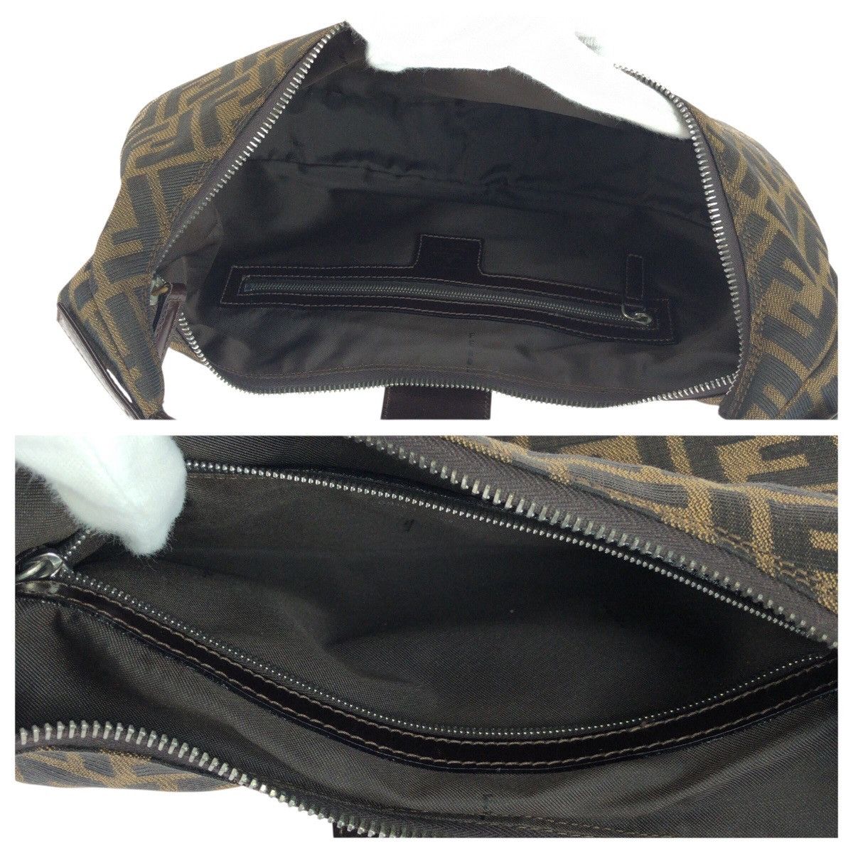 Fendi Fendi Fendi Zucca Canvas Leather 2way Bag Textile Shoulder Bag DUTY FREE for USA Size ONE SIZE - 8 Thumbnail