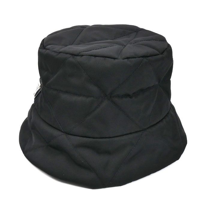 Prada Prada Prada Triangle Logo Nylon Bucket Hat Textile Hats 1HC3252DV4 DUTY FREE for USA Size ONE SIZE - 2 Thumbnail