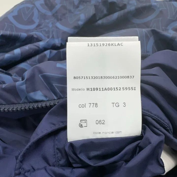 Moncler Moncler Men's Reversible Pattern Print Hooded Jacket Size US L / EU 52-54 / 3 - 5 Thumbnail