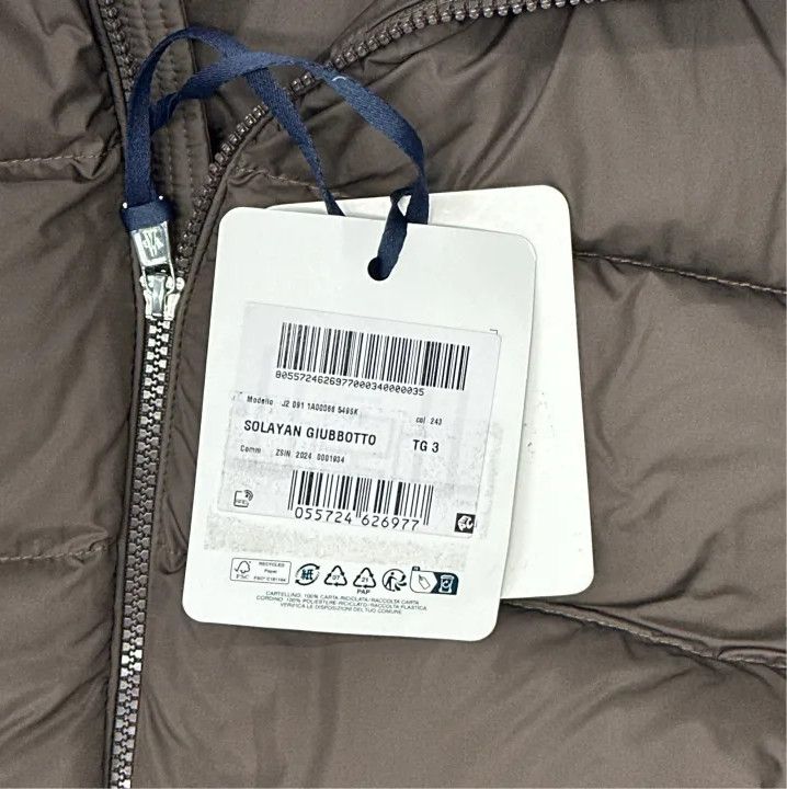 Moncler Moncler Solayan FW24 Down Jacket with Striped Sleeves Size US L / EU 52-54 / 3 - 3 Thumbnail