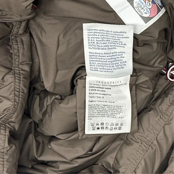 Moncler Moncler Solayan FW24 Down Jacket with Striped Sleeves Size US L / EU 52-54 / 3 - 2 Thumbnail