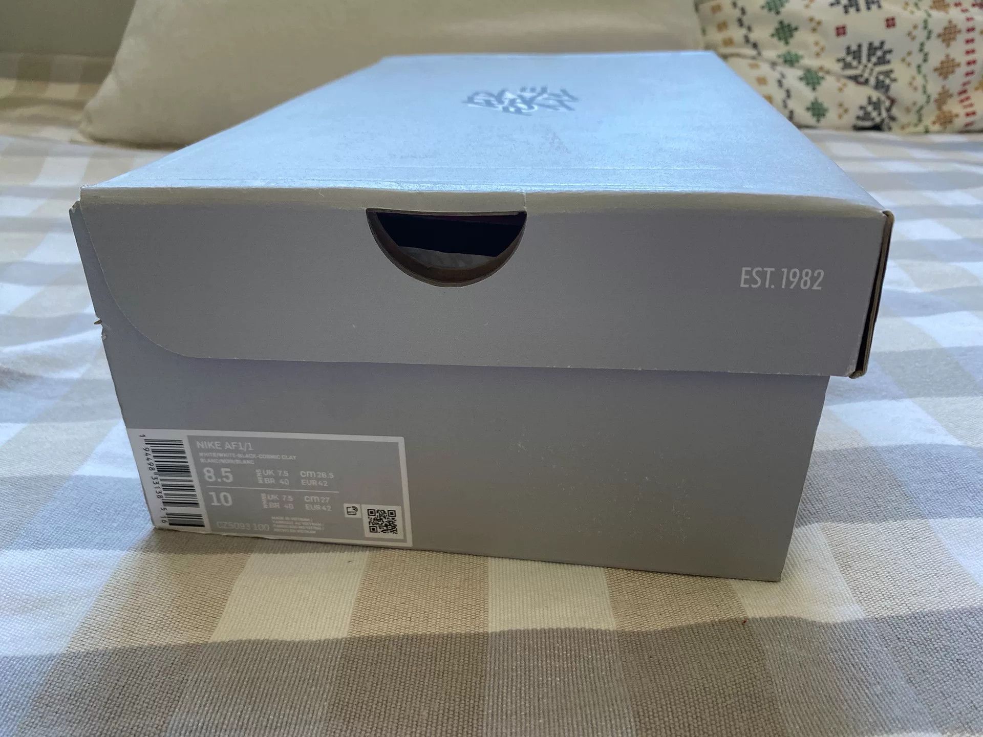 Nike Nike Air Force 1 Low White Orange Size US 9 / EU 42 - 4 Thumbnail
