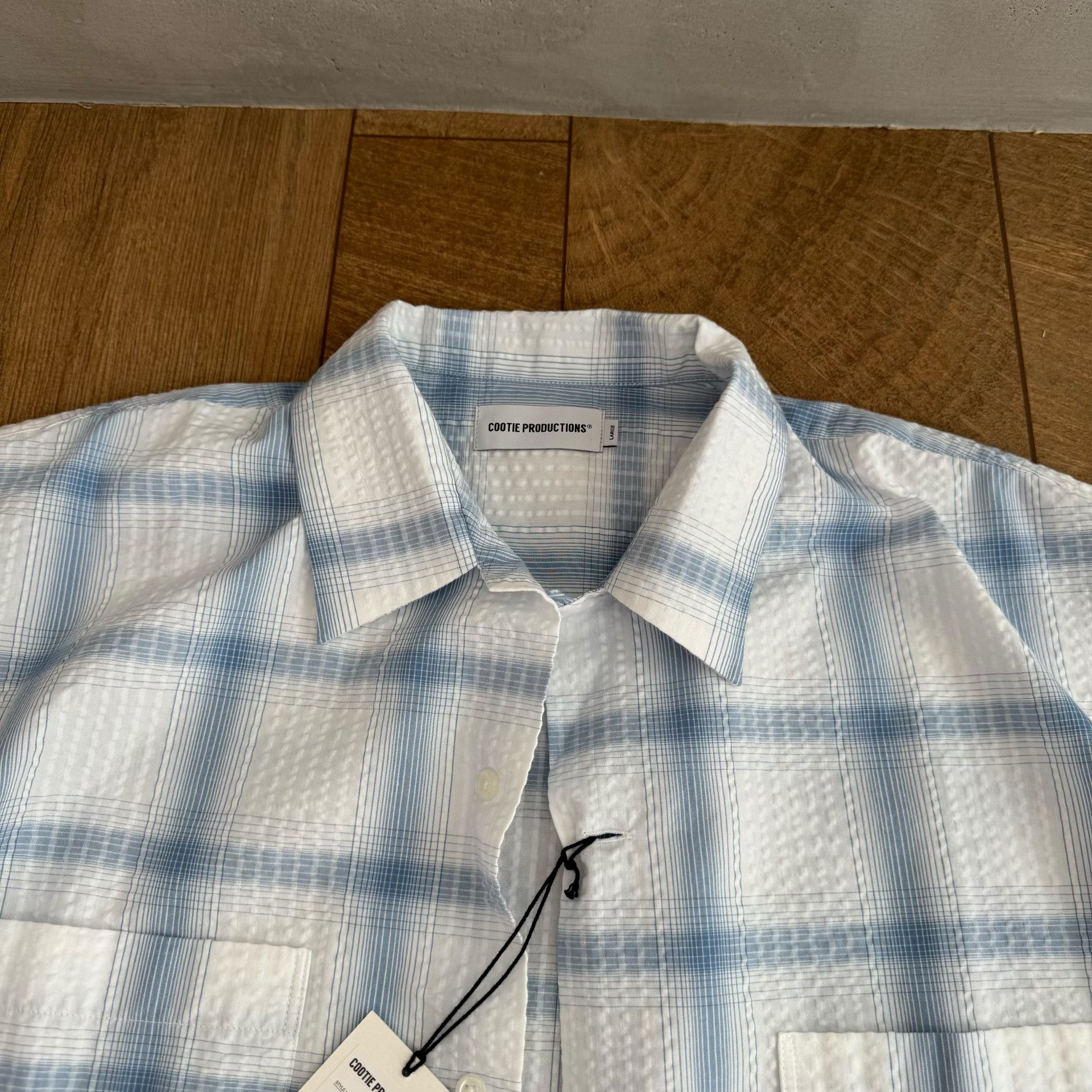Vintage Cootie Seersucker Short-Sleeve Shirt Size US L / EU 52-54 / 3 - 2 Thumbnail