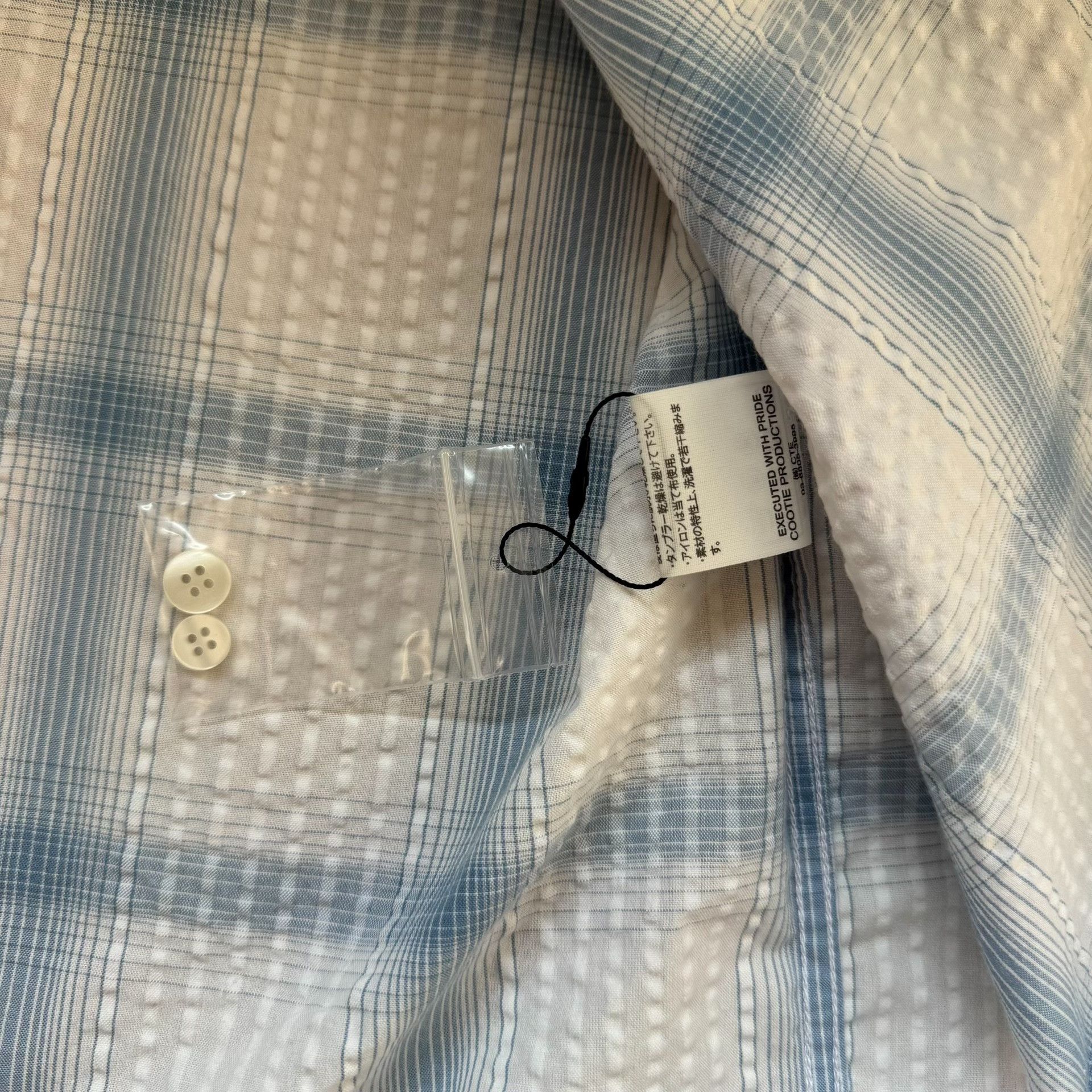 Vintage Cootie Seersucker Short-Sleeve Shirt Size US L / EU 52-54 / 3 - 5 Thumbnail