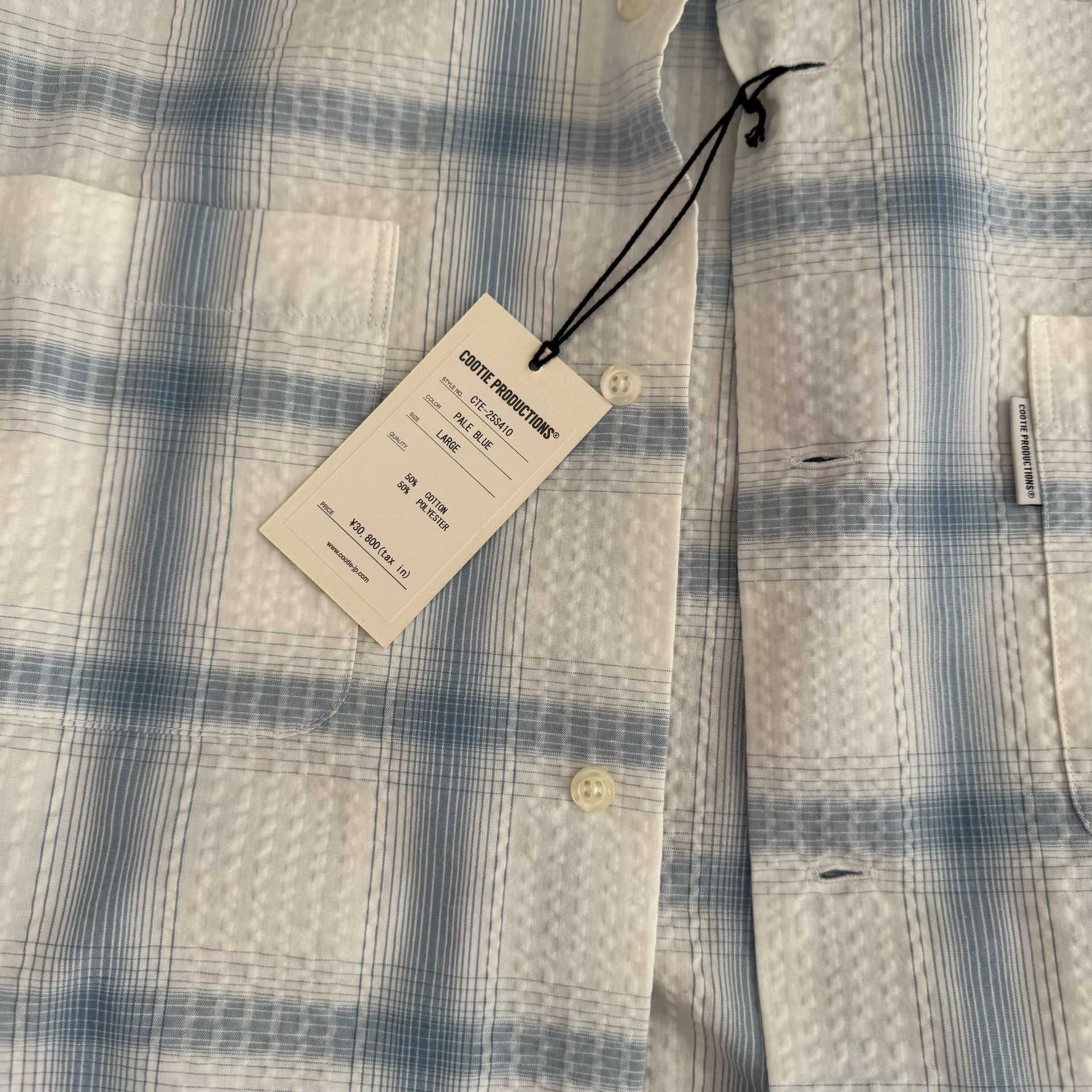 Vintage Cootie Seersucker Short-Sleeve Shirt Size US L / EU 52-54 / 3 - 4 Thumbnail