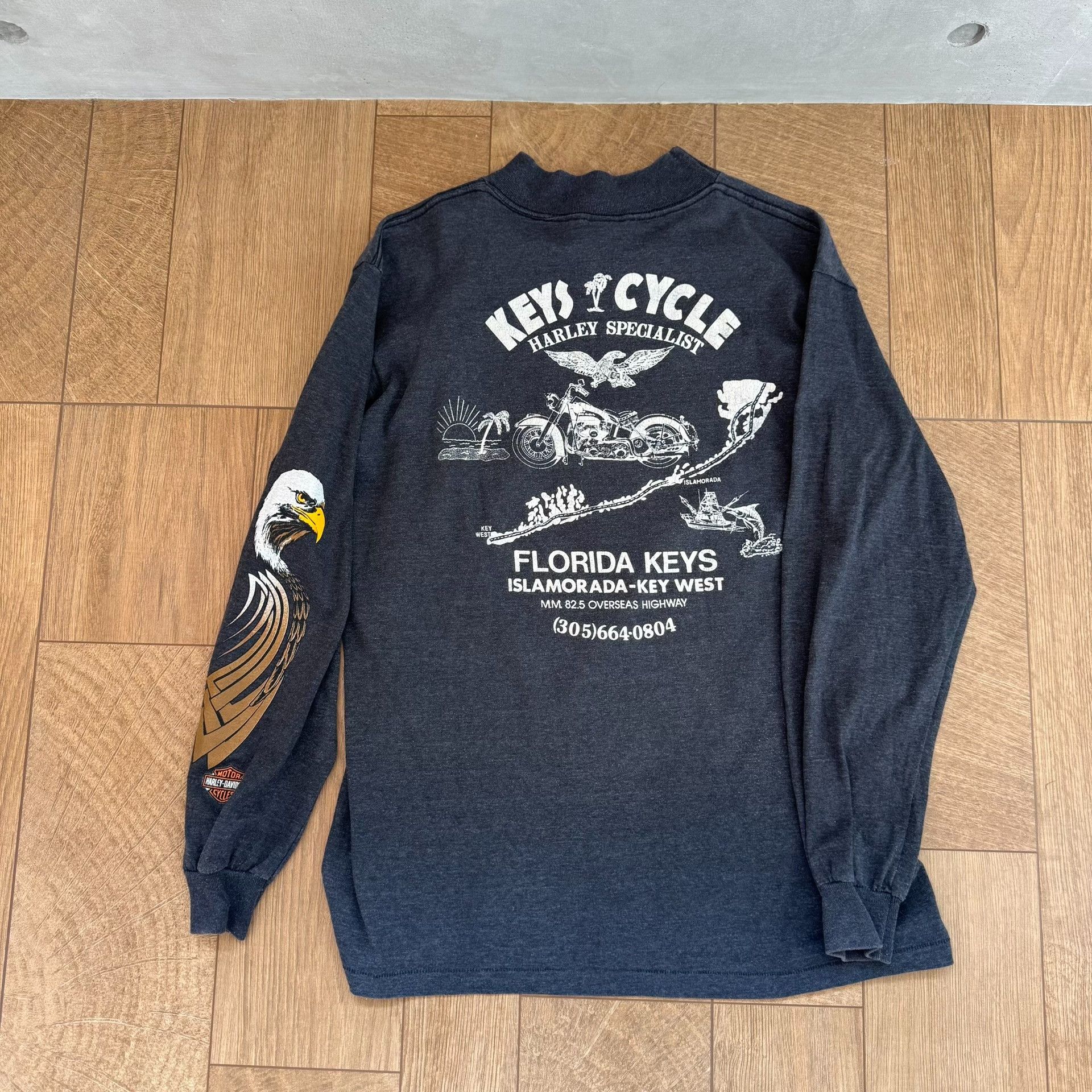 Harley Davidson Harley Davidson Vintage Long Sleeve Sweatshirt Size US M / EU 48-50 / 2 - 2 Thumbnail