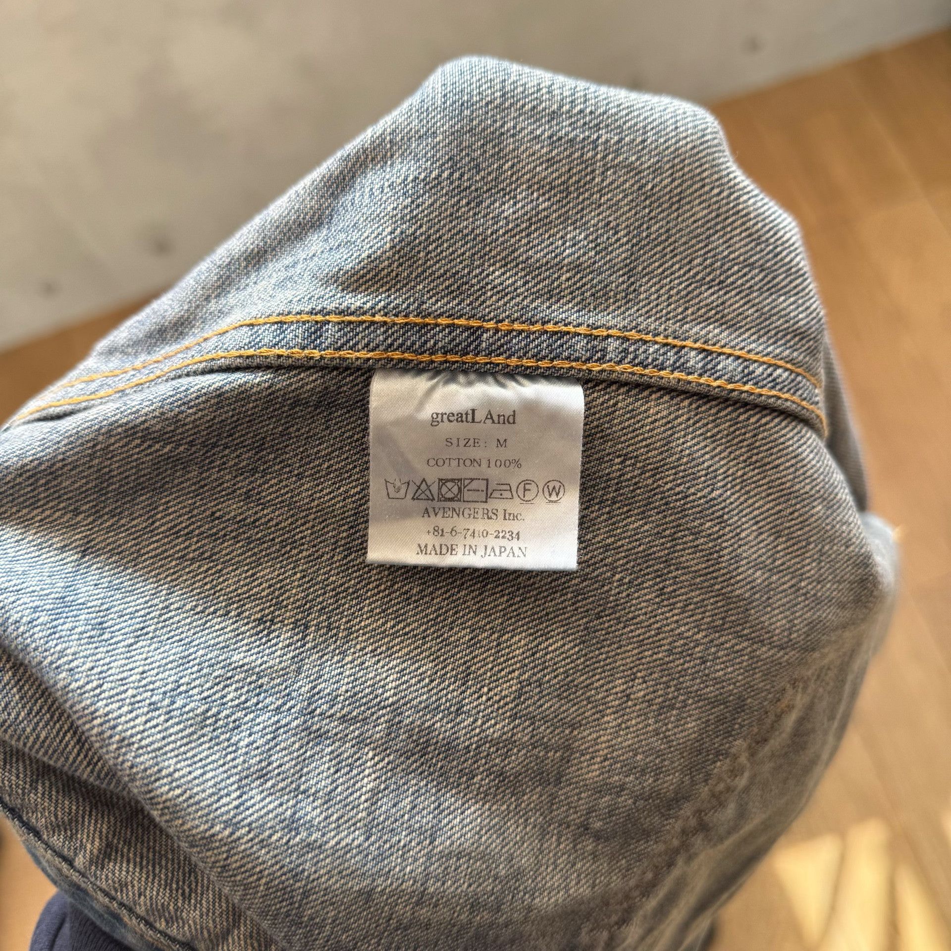 Greatland Apparel greatLAnd Distressed Washed Denim Jacket Size US M / EU 48-50 / 2 - 8 Thumbnail