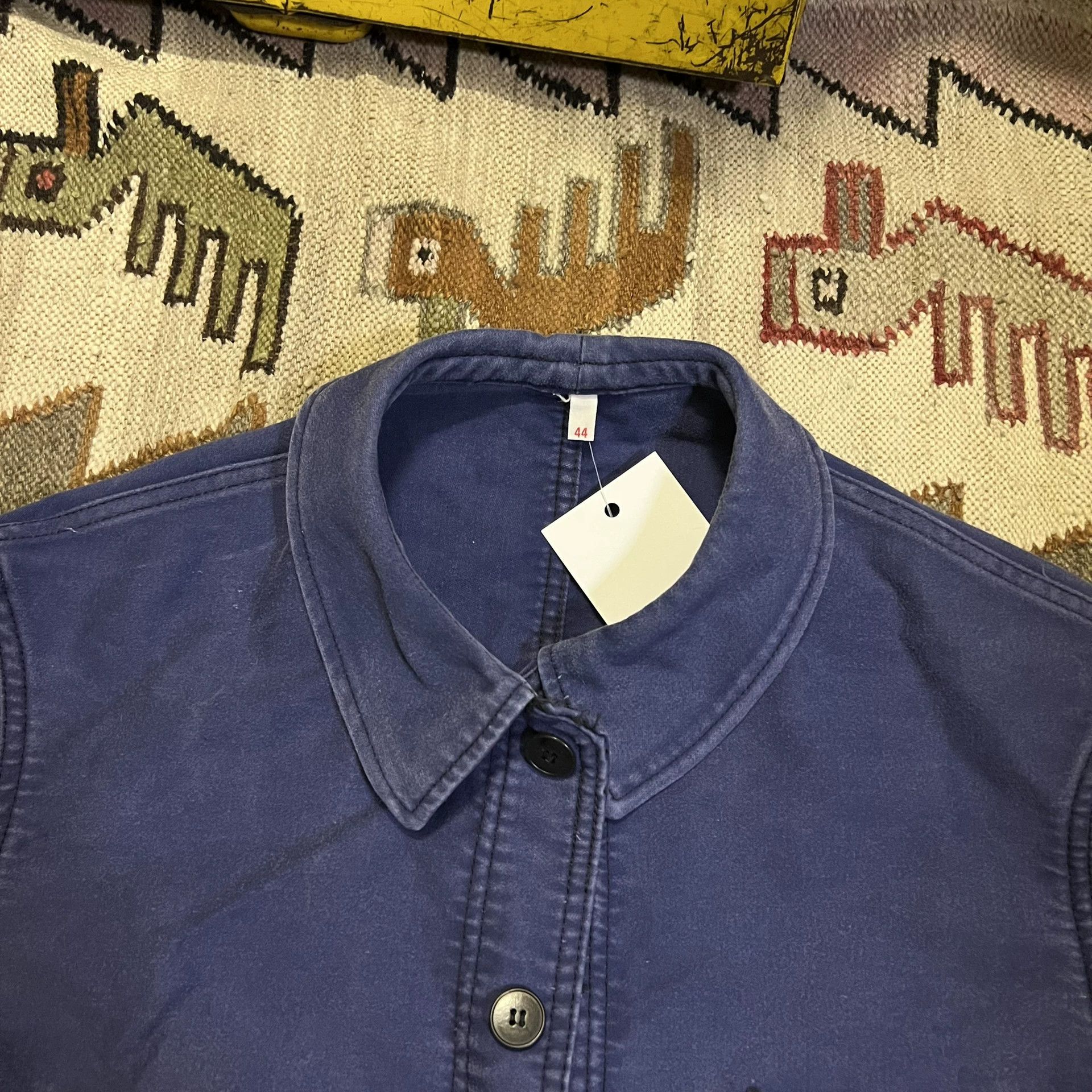 Vintage 60s Vintage French Moleskin Work Jacket Size US M / EU 48-50 / 2 - 5 Thumbnail