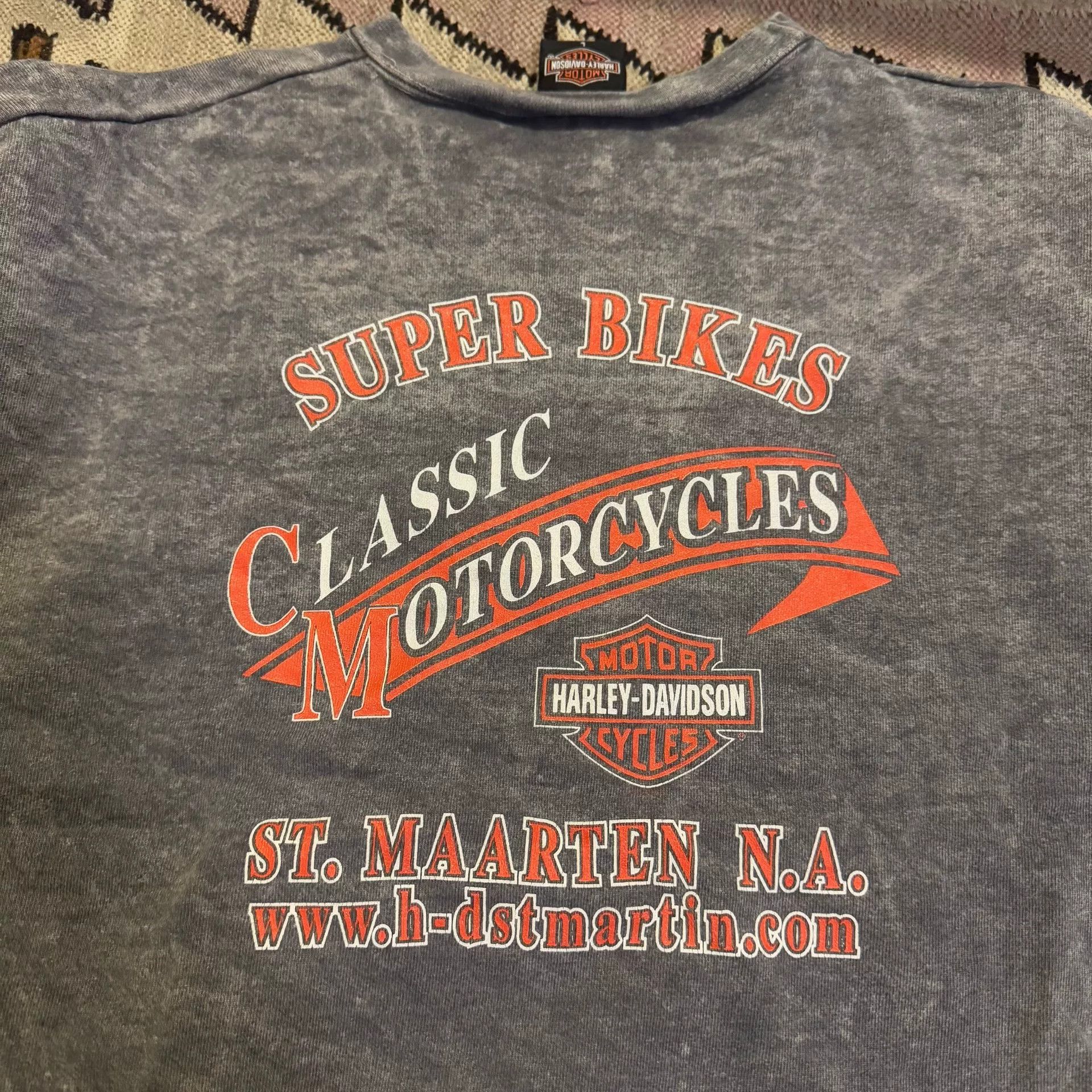 Harley Davidson Harley Davidson Washed Vintage Sweatshirt Size US L / EU 52-54 / 3 - 4 Thumbnail