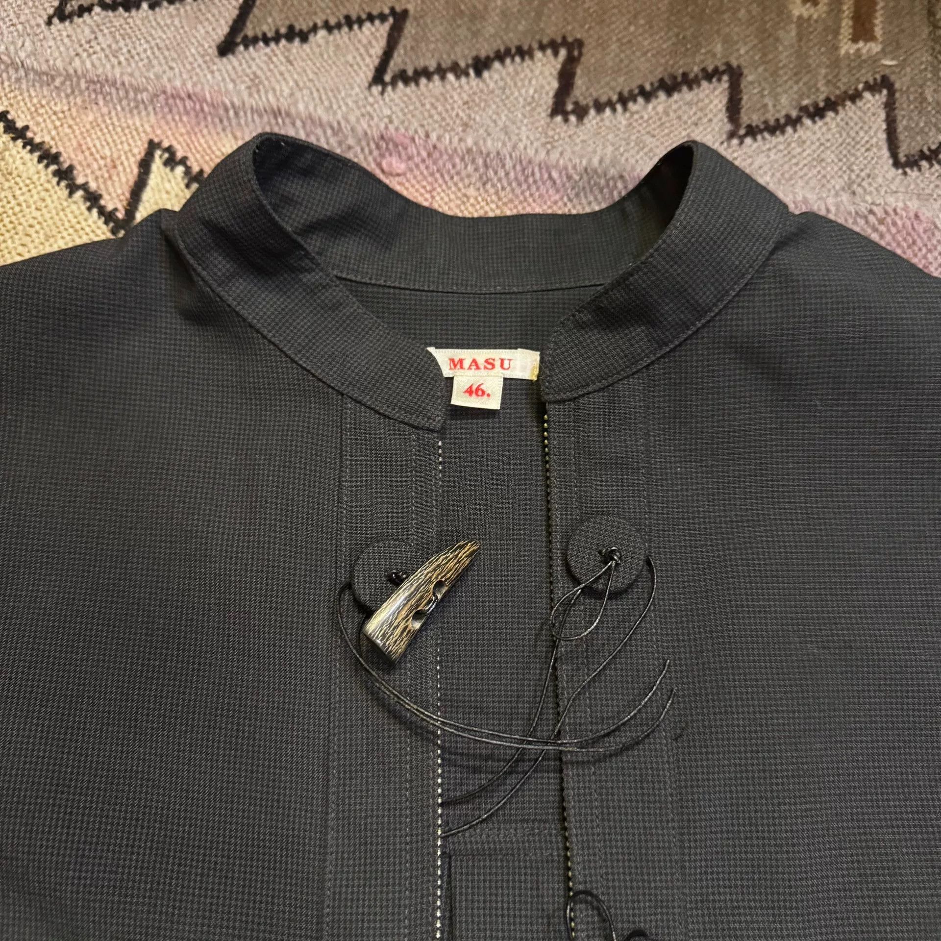 Japanese Brand 20AW Masu Stand Collar Jacket Shirt Size US M / EU 48-50 / 2 - 2 Thumbnail