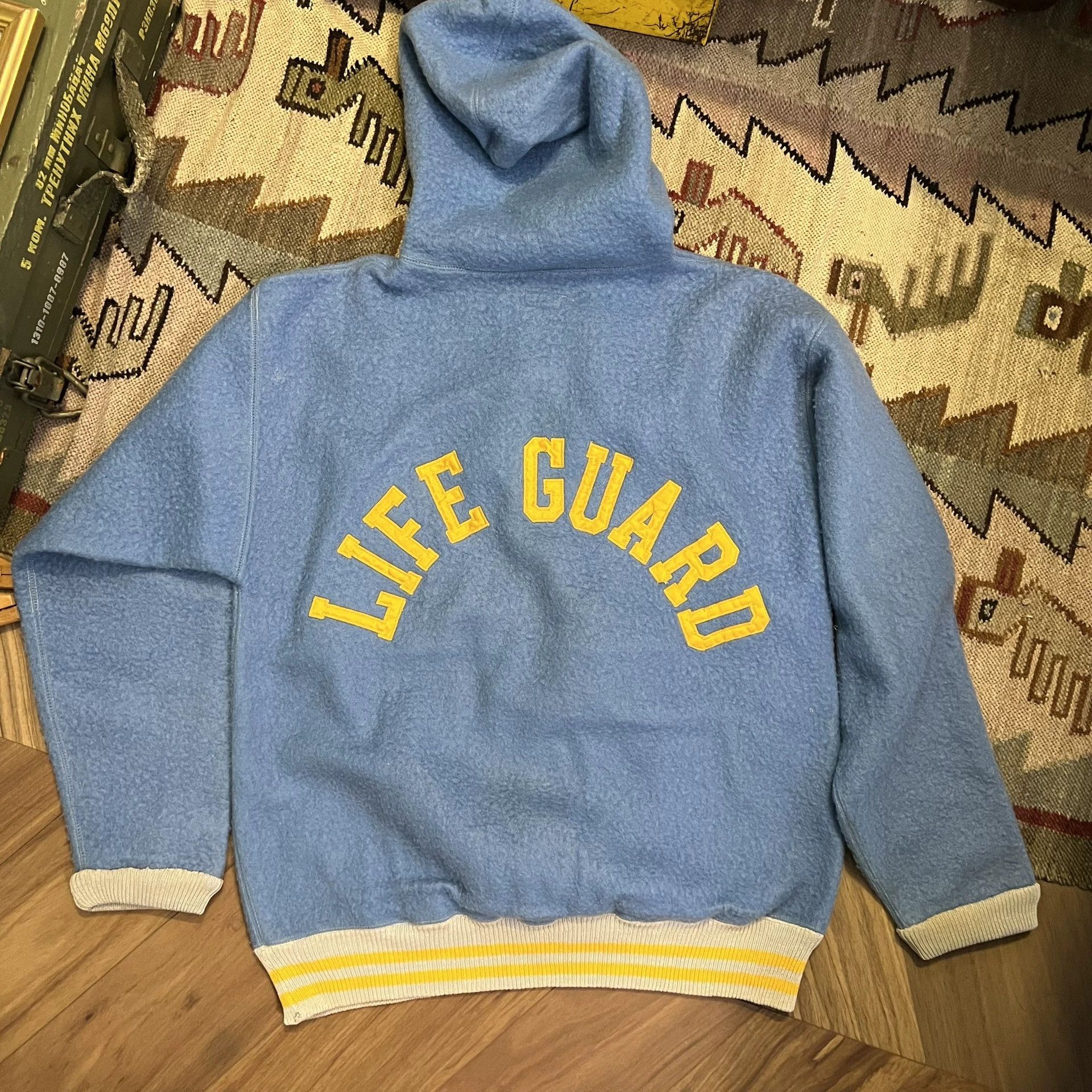 Vintage 50s UCLA Zip Vintage Sweater Size US L / EU 52-54 / 3 - 4 Thumbnail