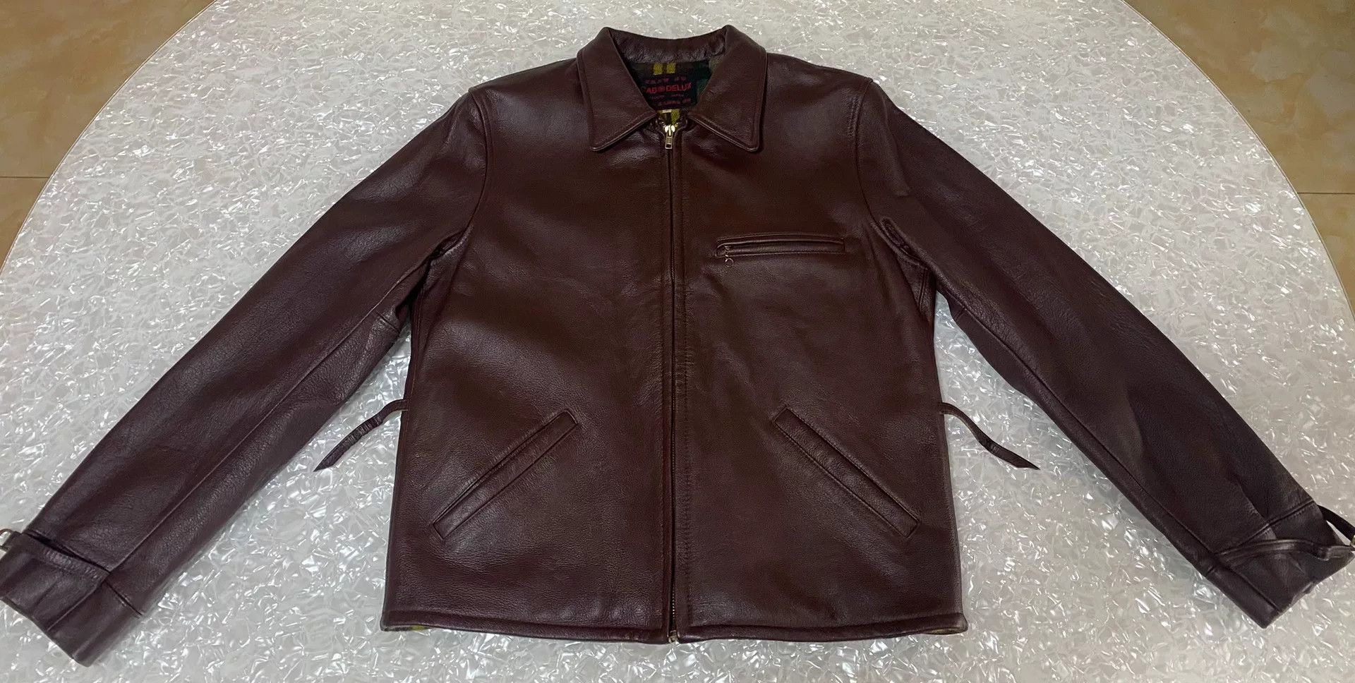 DELUXE Nagoya 1930s Handmade Cowhide Jacket Size US XXS / EU 40 - 2 Thumbnail