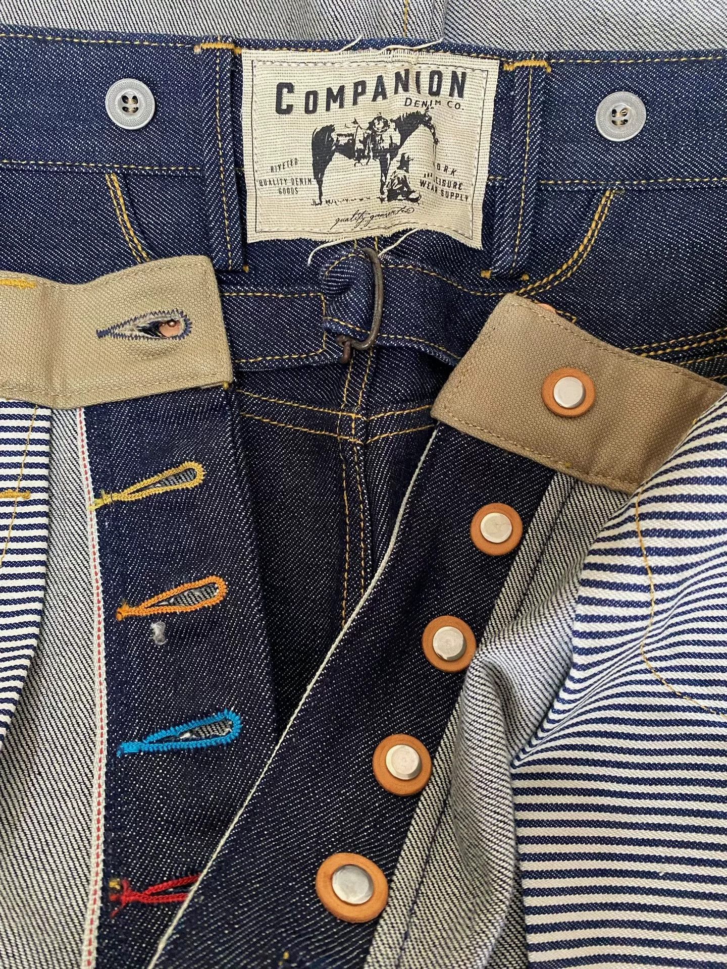 Companion Denim Companion1870 Spain Limited White Oak Jeans Size US 31 - 7 Thumbnail