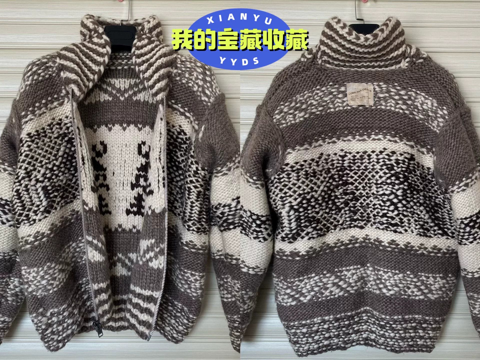 Vintage Genuine Cowichan Handmade Sweater Size US M / EU 48-50 / 2 - 3 Thumbnail